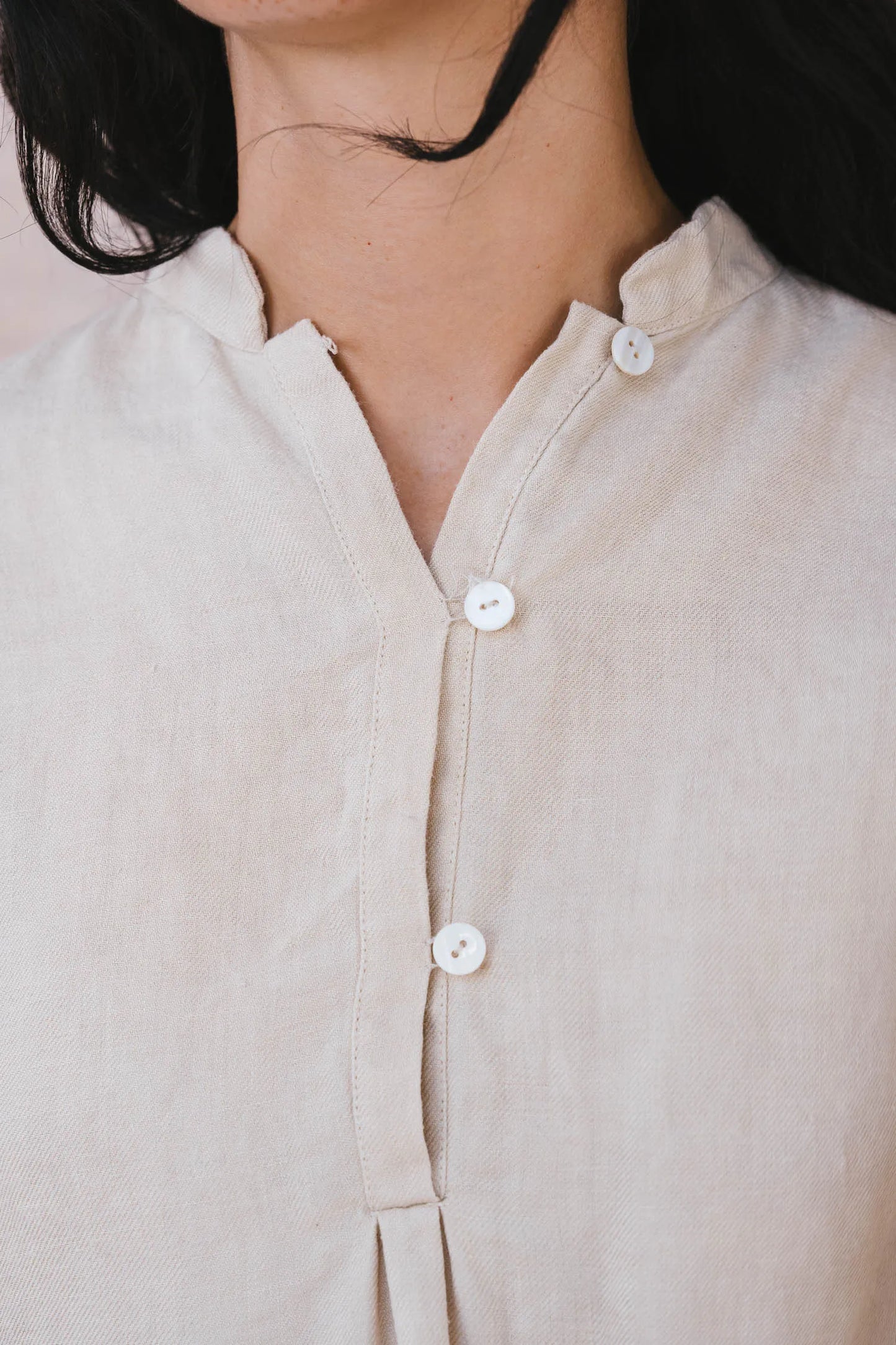 Sula Easy Linen Shirt - Cream