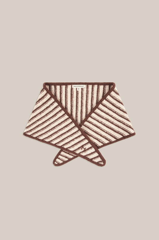 Moismont French Alpaca Scarf 'Fanfan' In Violin Stripes