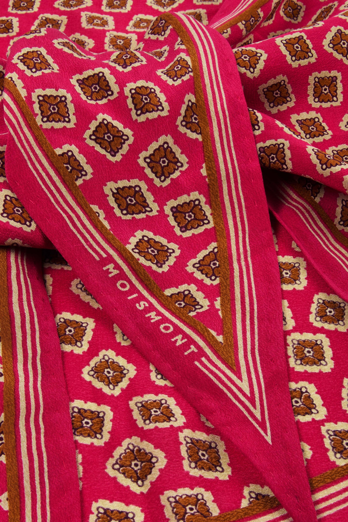 Moismont French Silk Scarf 'Cravat' In Lipstick
