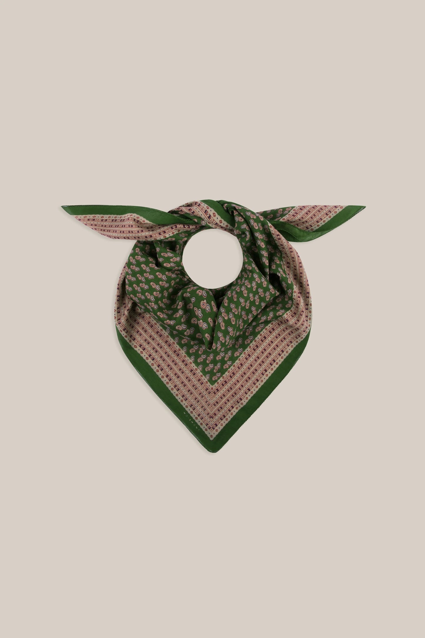 Moismont French Cotton Scarf 'Phedre' In Folk