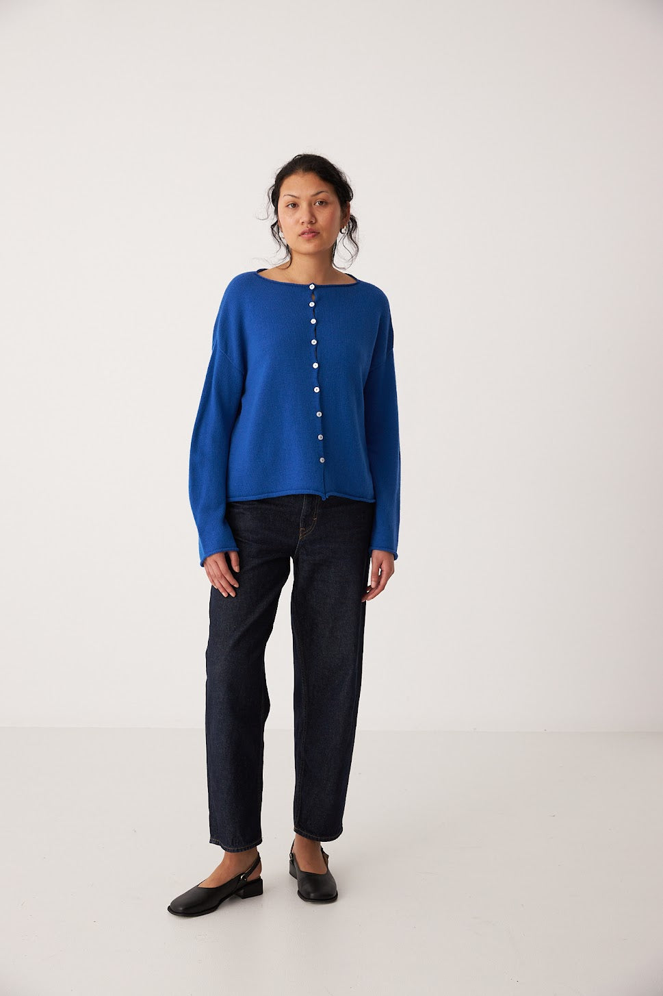 Francie Dolls Reversible Cardigan Azure