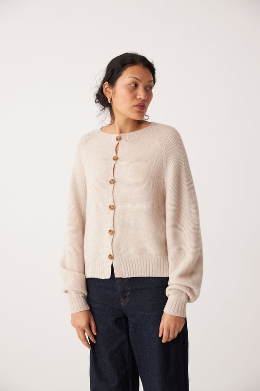 Francie Loft Cardigan Creme