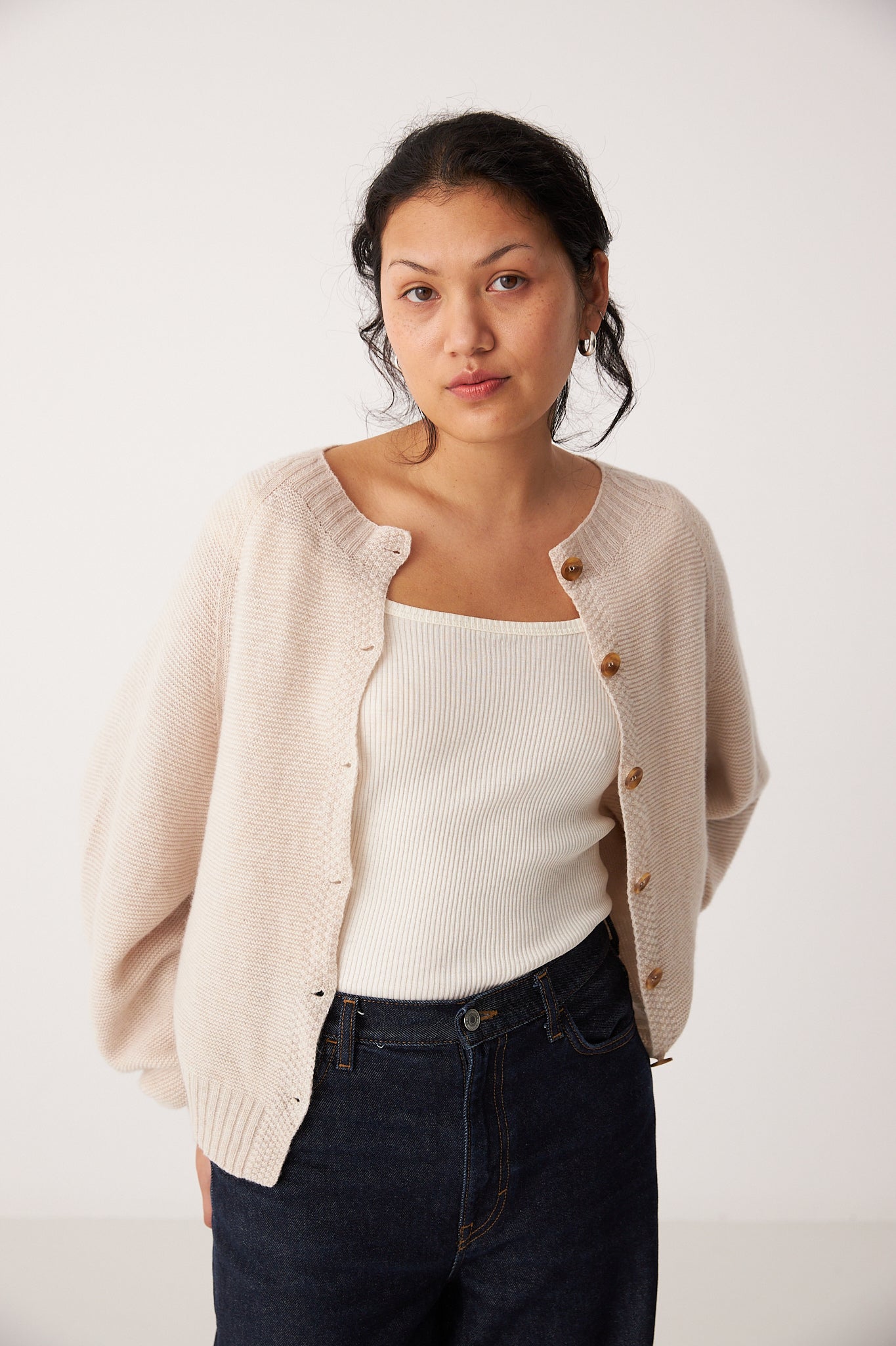 Francie Loft Cardigan Creme