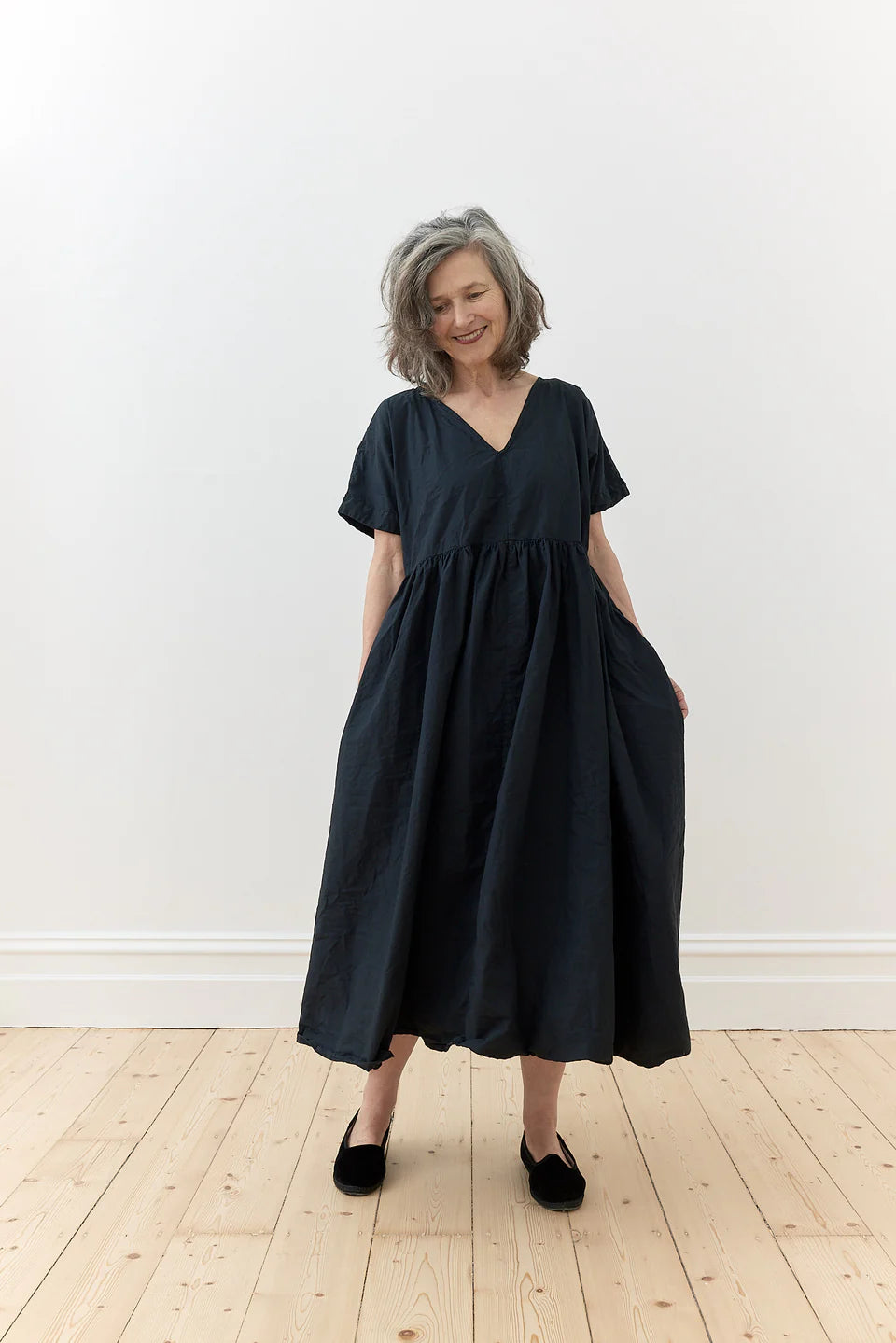 Metta Flossie Dress - Cotton Poplin - Black