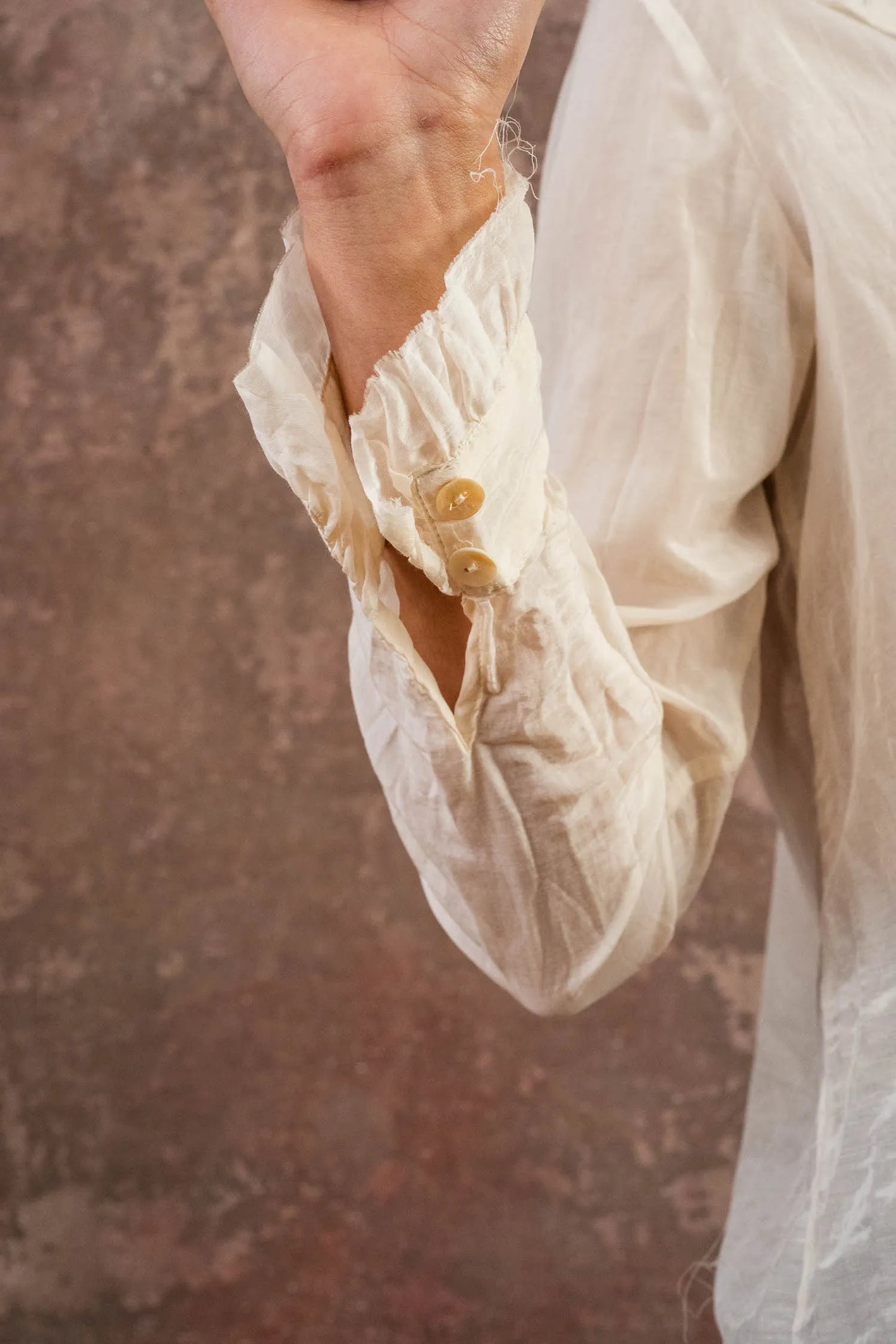 Sula Frill Blouse - Eggnog