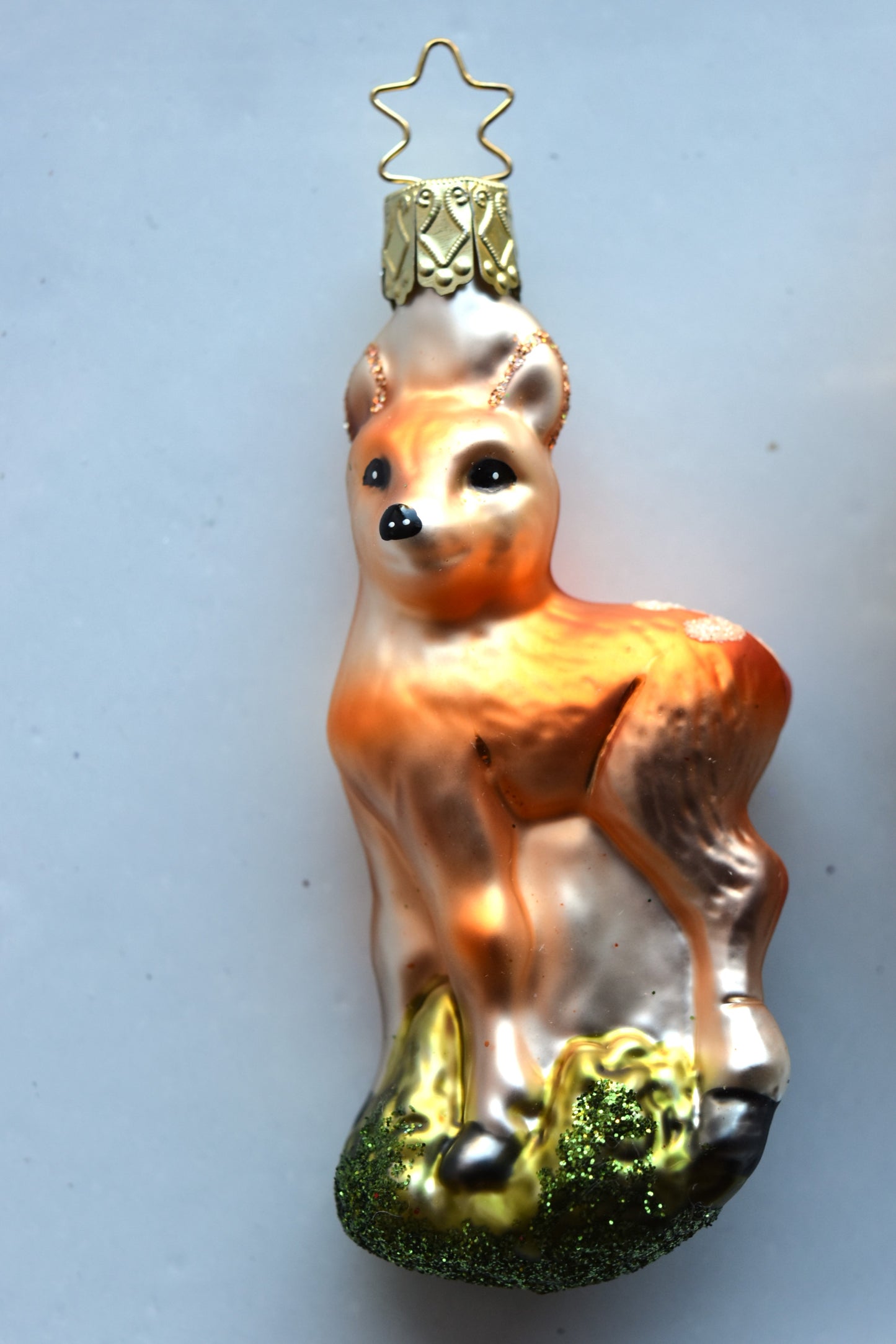 German Glass Christmas Ornament Set - Fawn And Squirrel