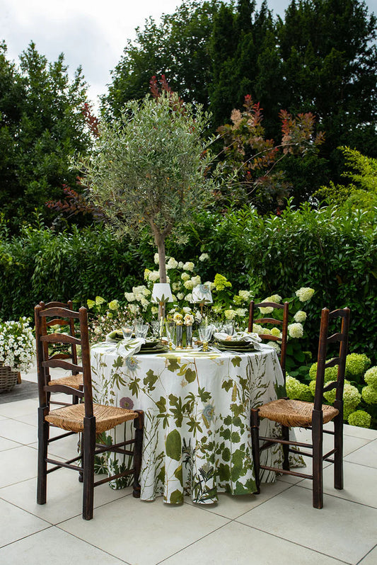 Summerill & Bishop 'Herb Garden' Round Linen Tablecloth