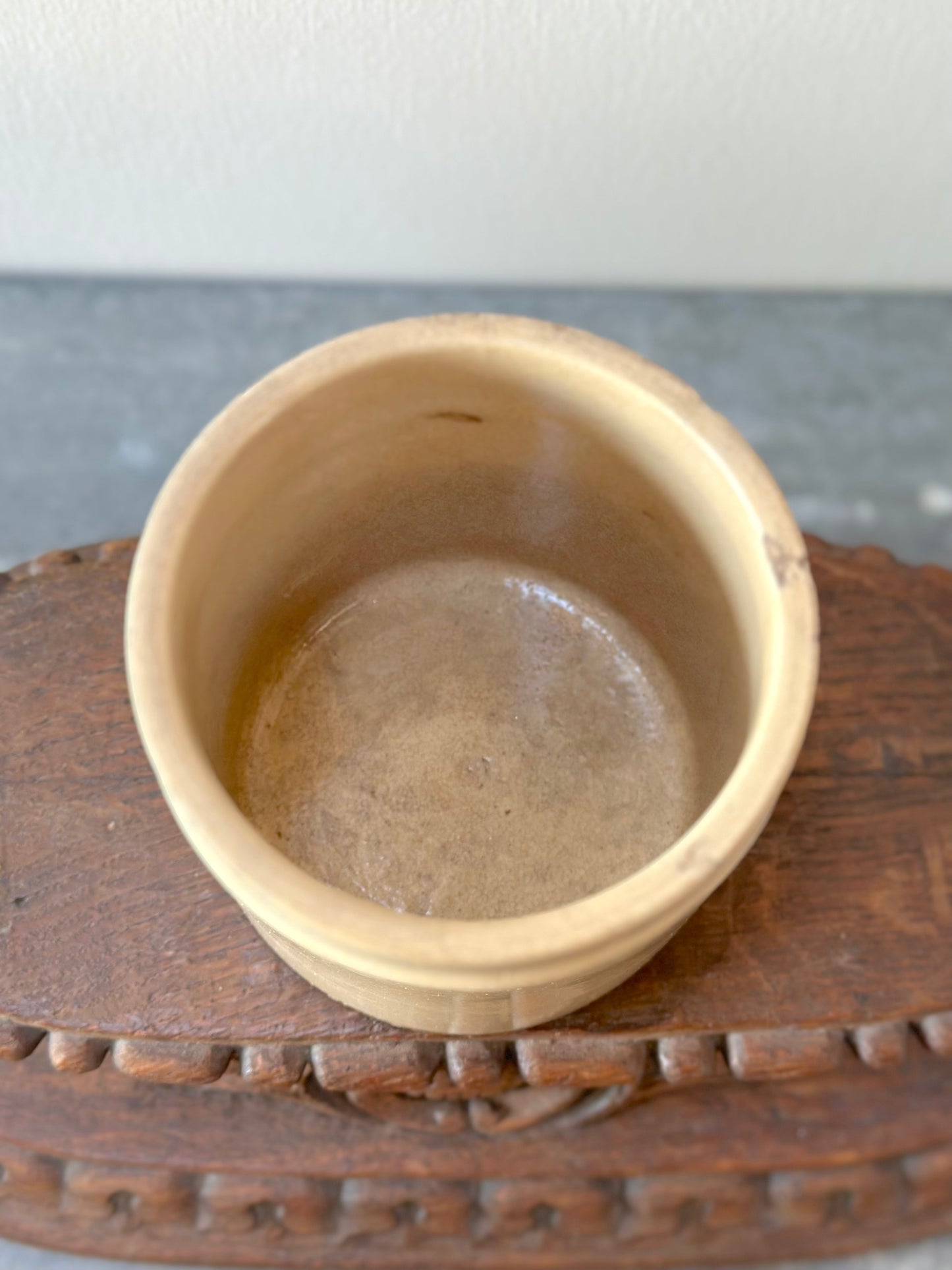 Antique French Petite Ceramic Jar