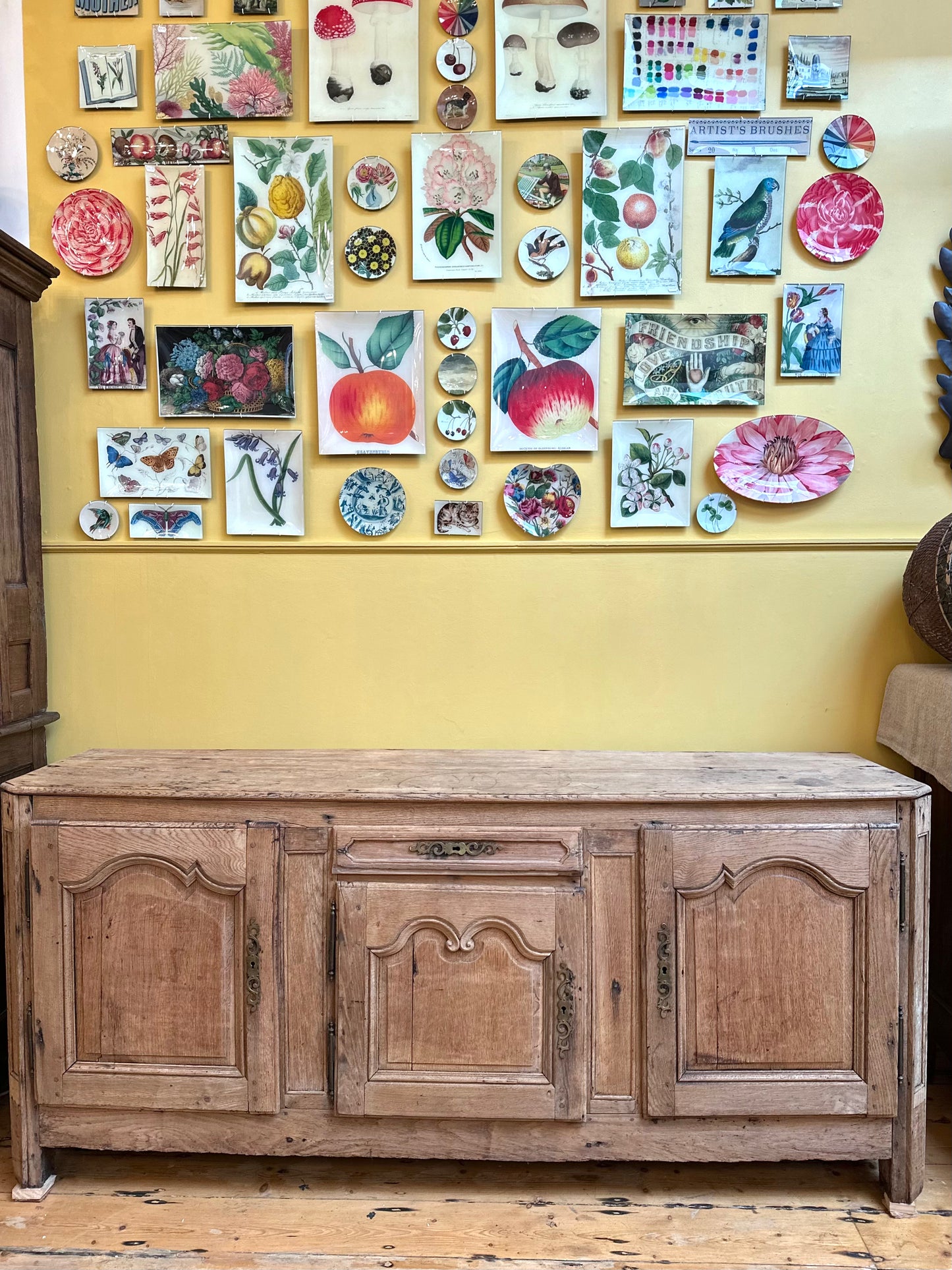 Antique French Rustic Oak Sideboard