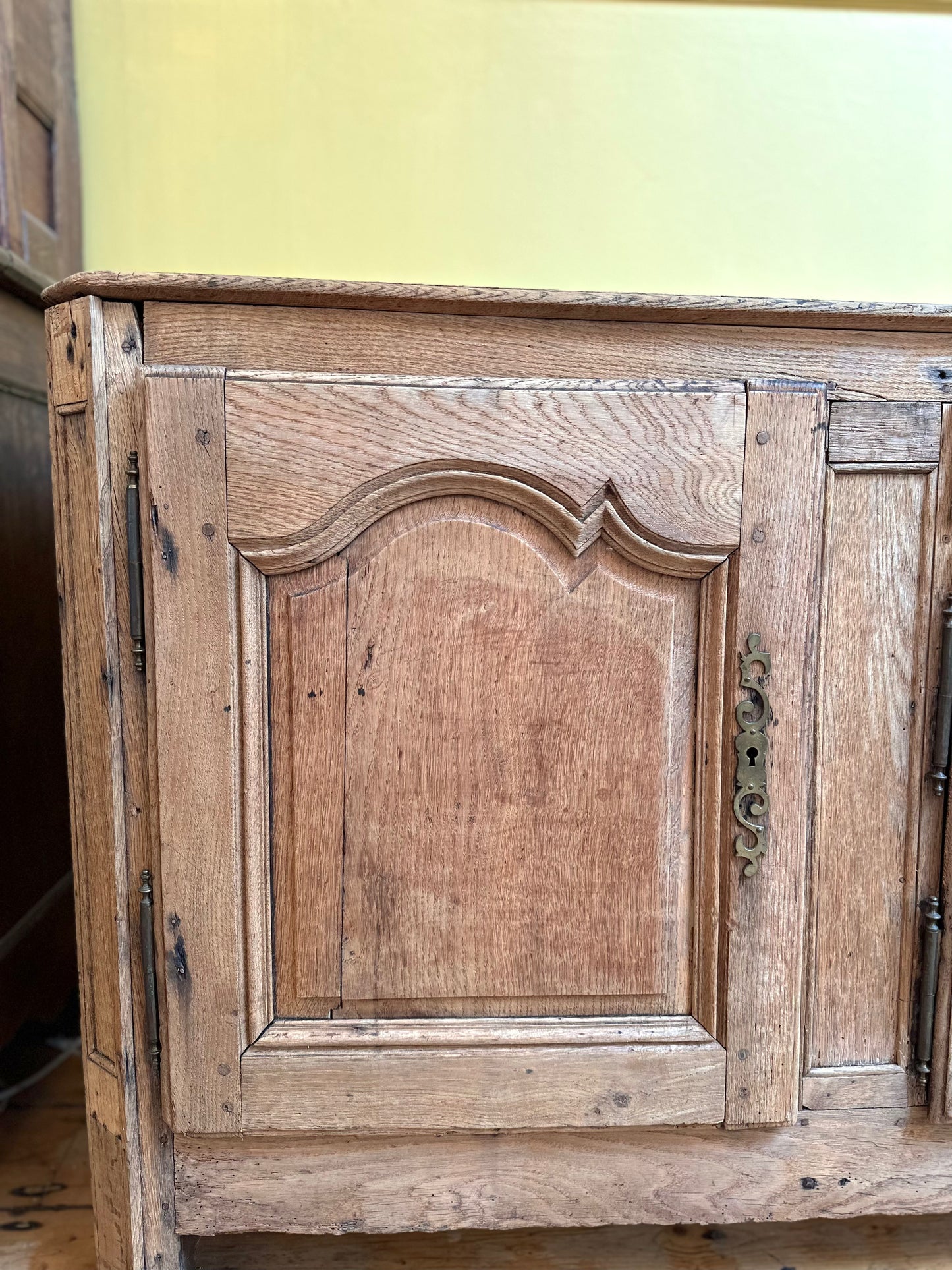 Antique French Rustic Oak Sideboard