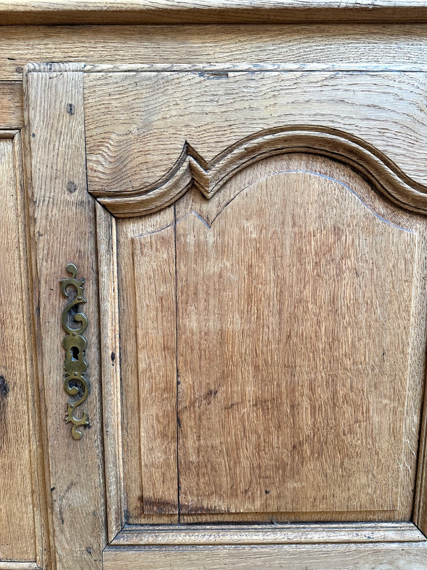 Antique French Rustic Oak Sideboard