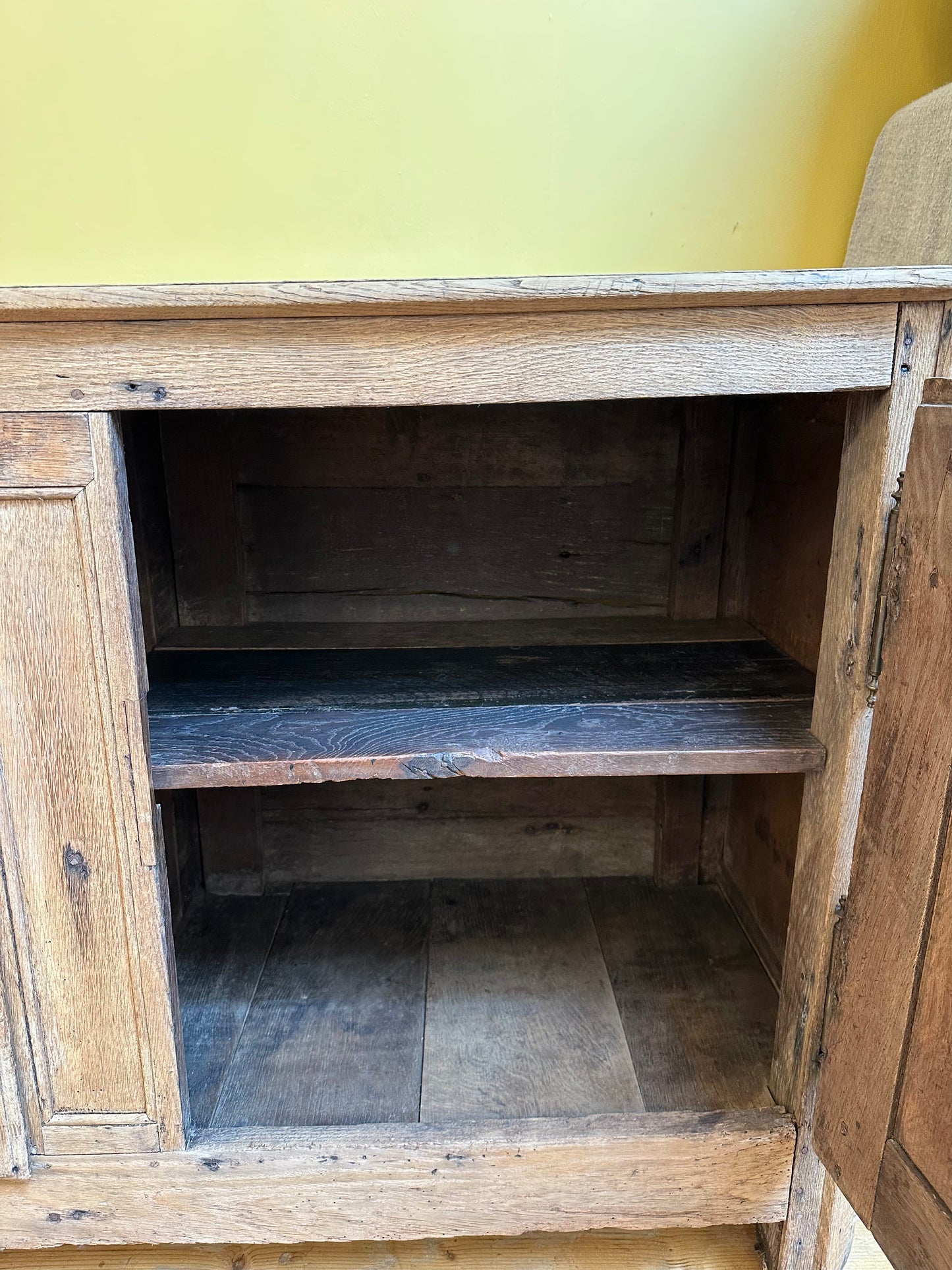 Antique French Rustic Oak Sideboard