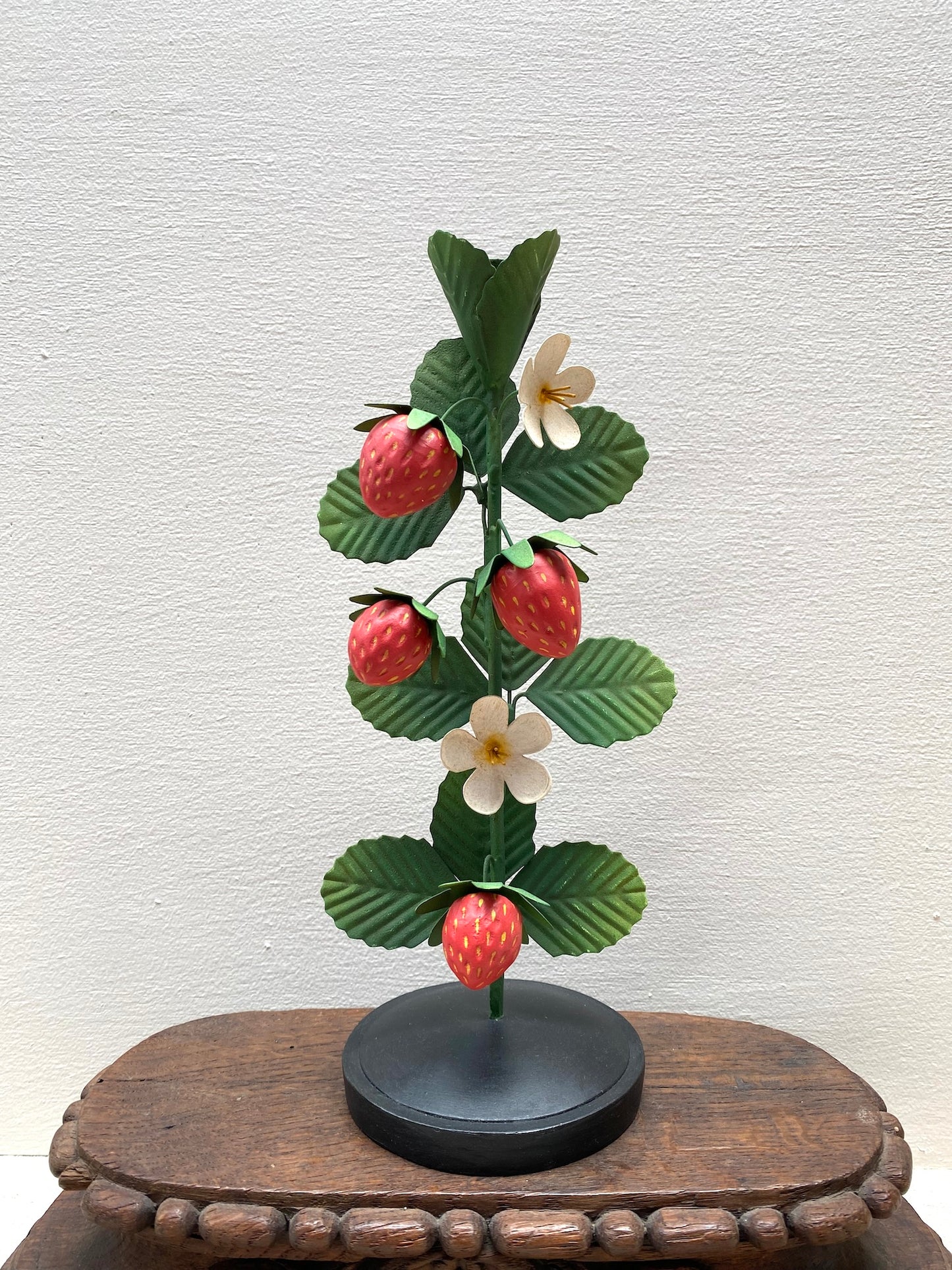 Strawberry with Blossom - European Metal Candle Holder