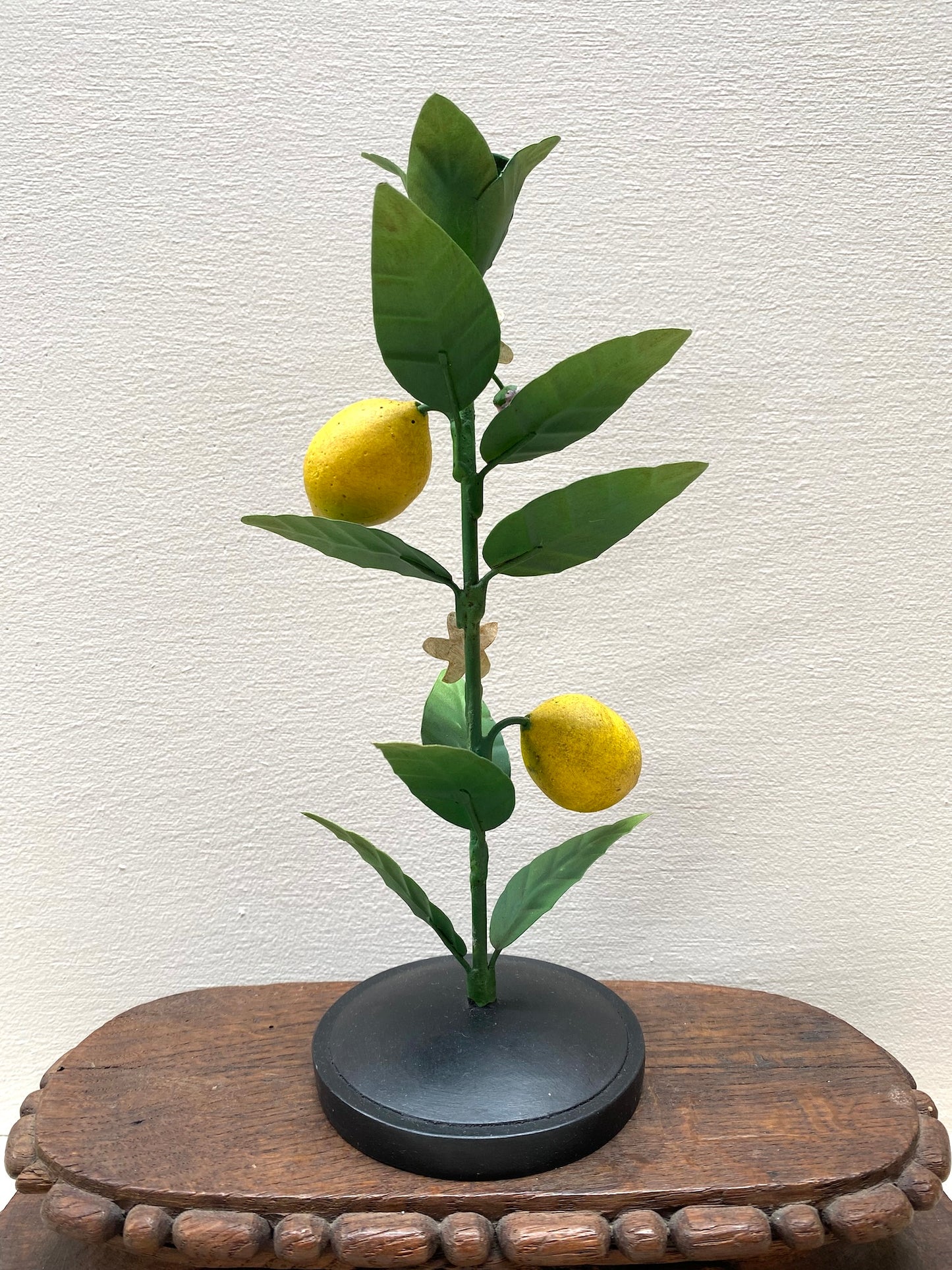 Lemon with Blossom - European Metal Candle Holder
