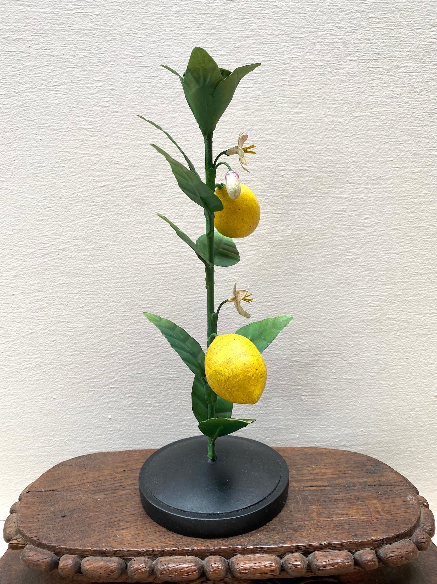 Lemon with Blossom - European Metal Candle Holder