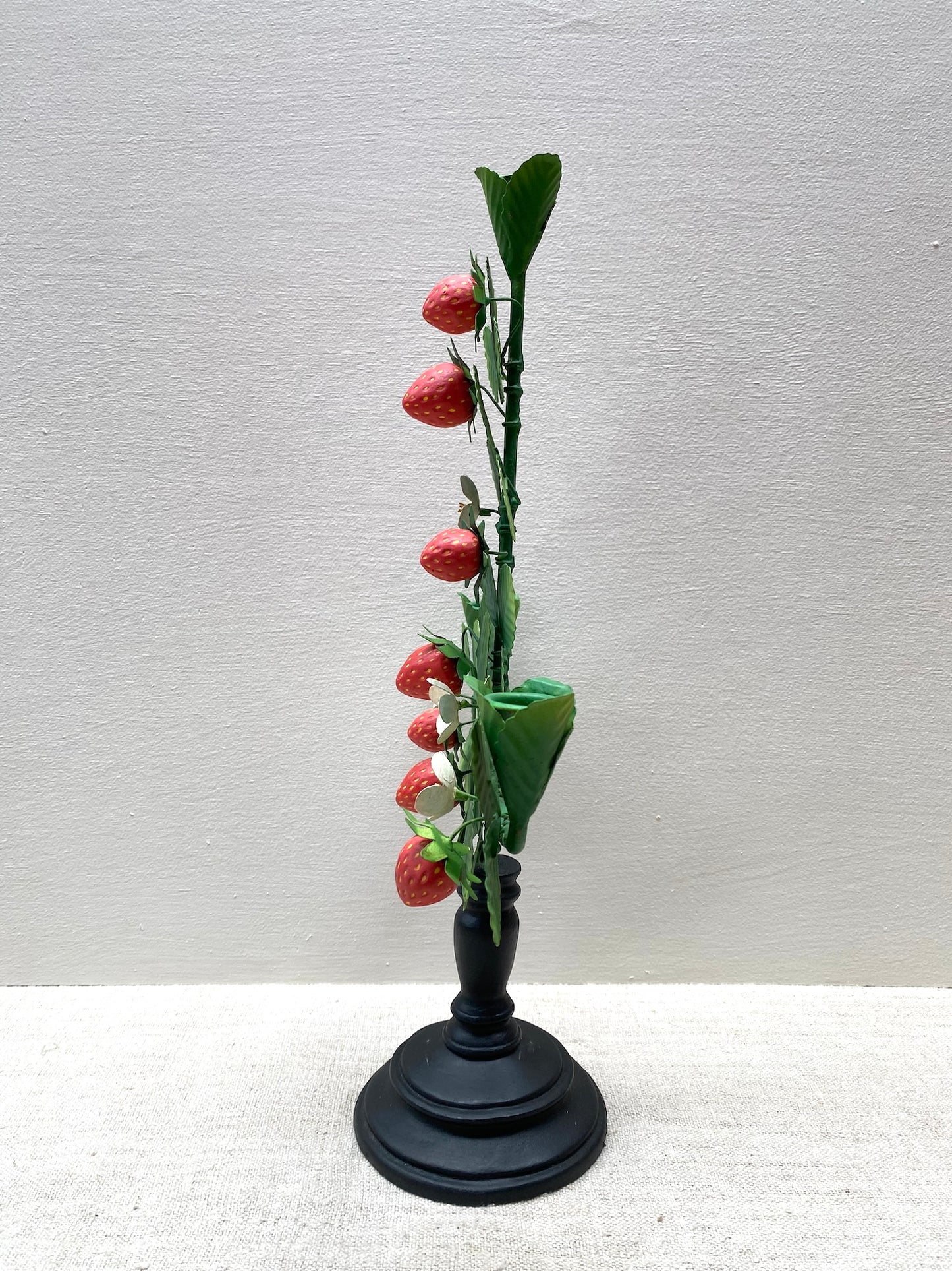 Strawberry with Blossom - European Metal Triple Candle Holder