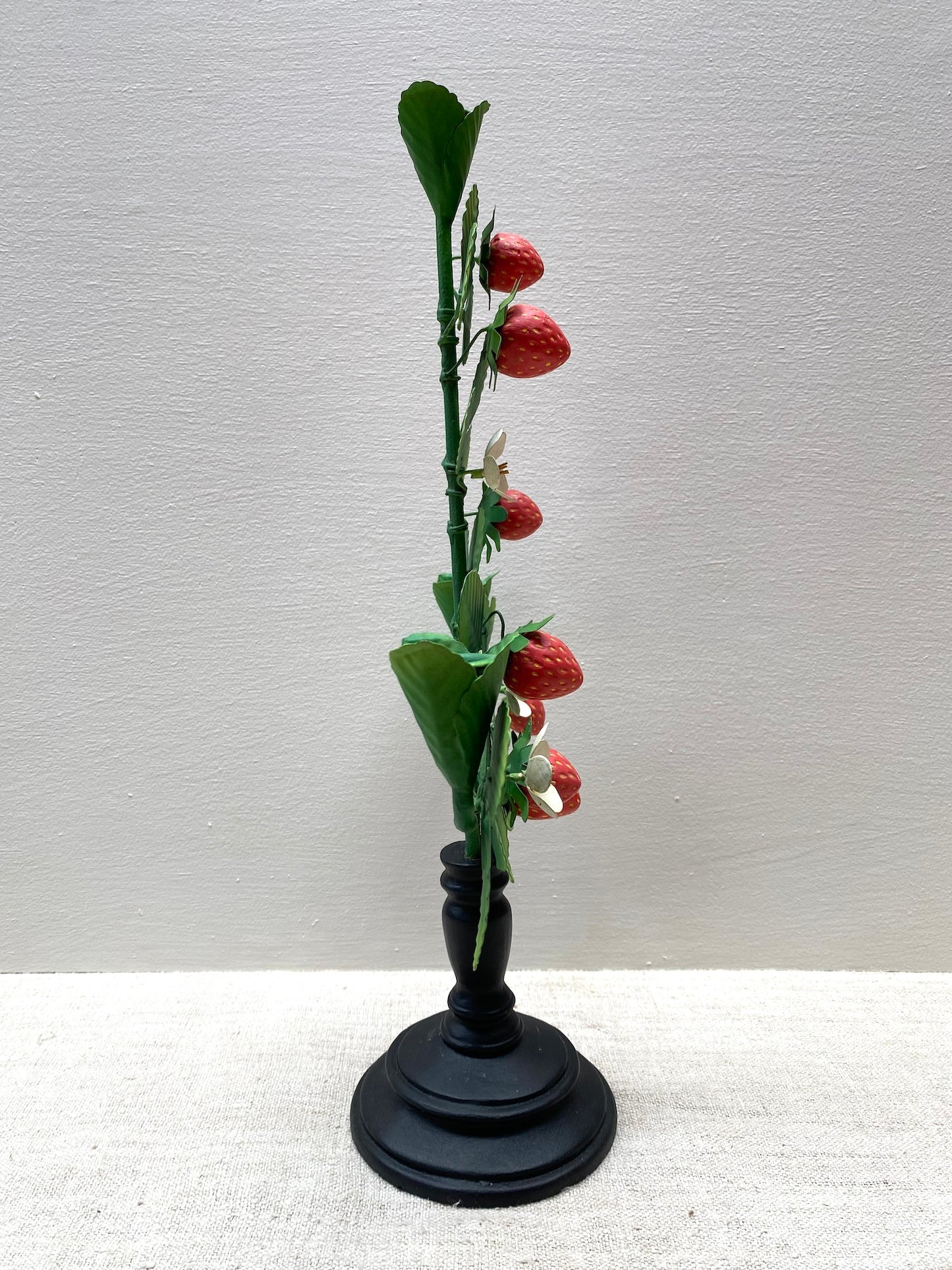 Strawberry with Blossom - European Metal Candle Holder
