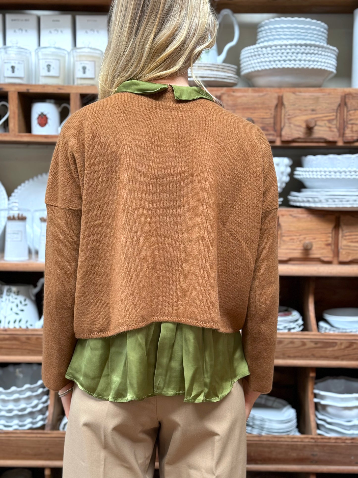 Minina Cashmere Knit Jumper - Camel