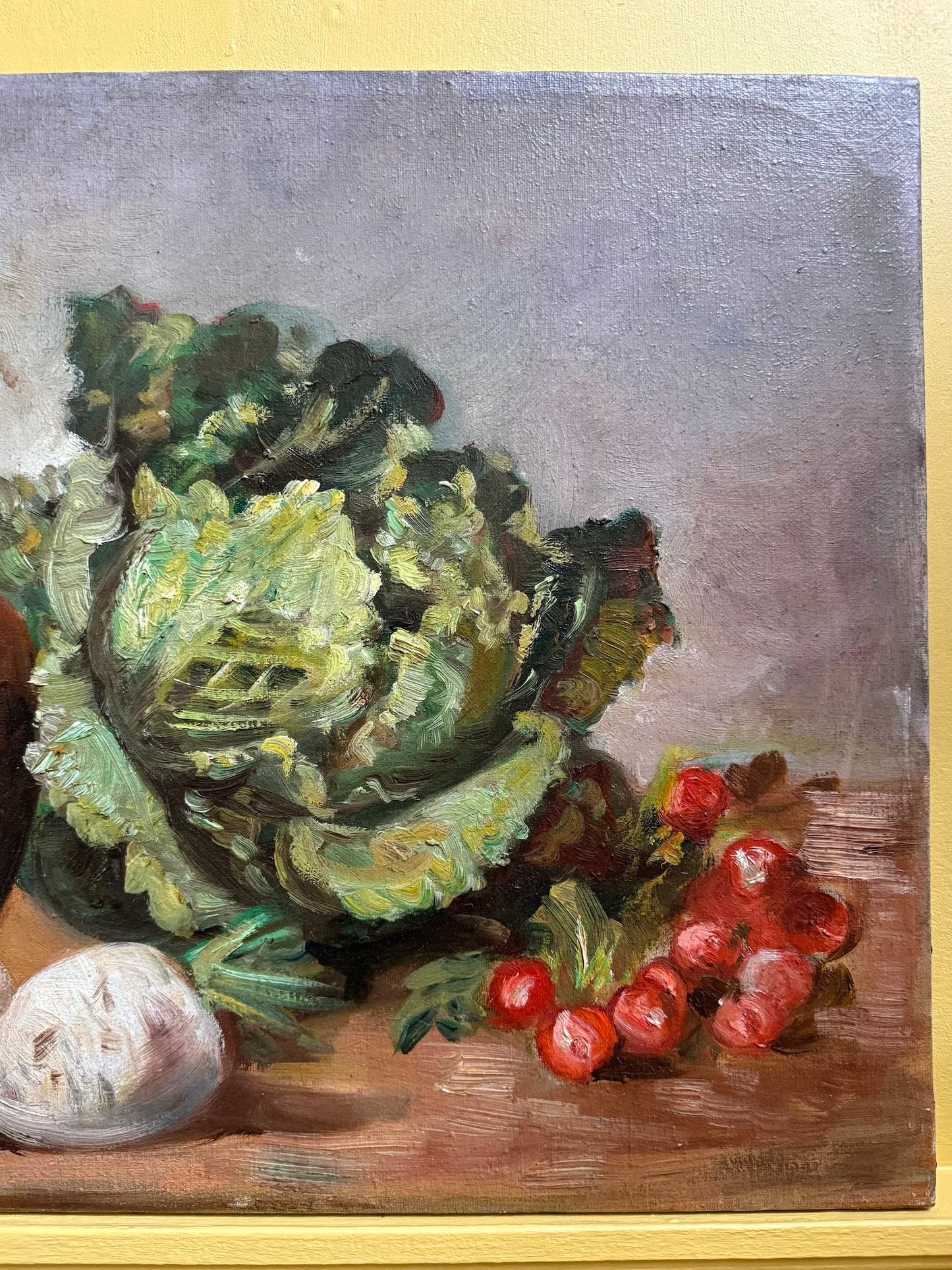 Vintage European Vegetable Painting
