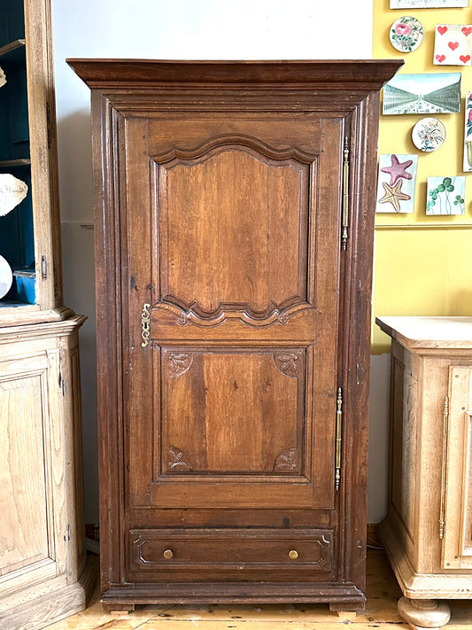 19th Century Oak French Small Armoire