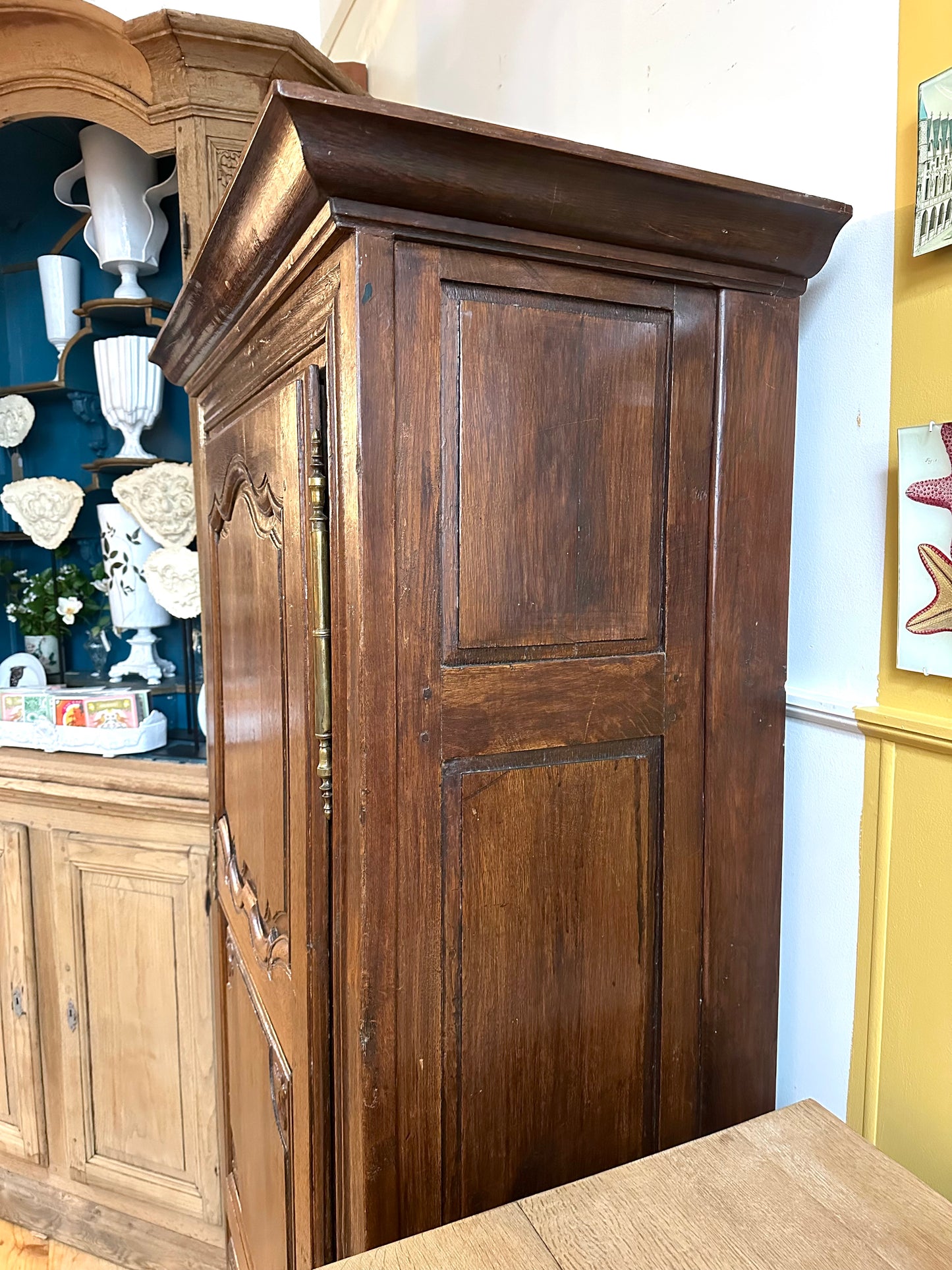 19th Century Oak French Small Armoire