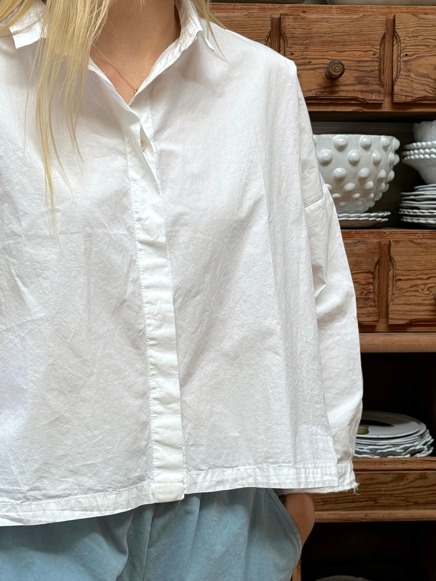 Aequamente Button Up Shirt - White
