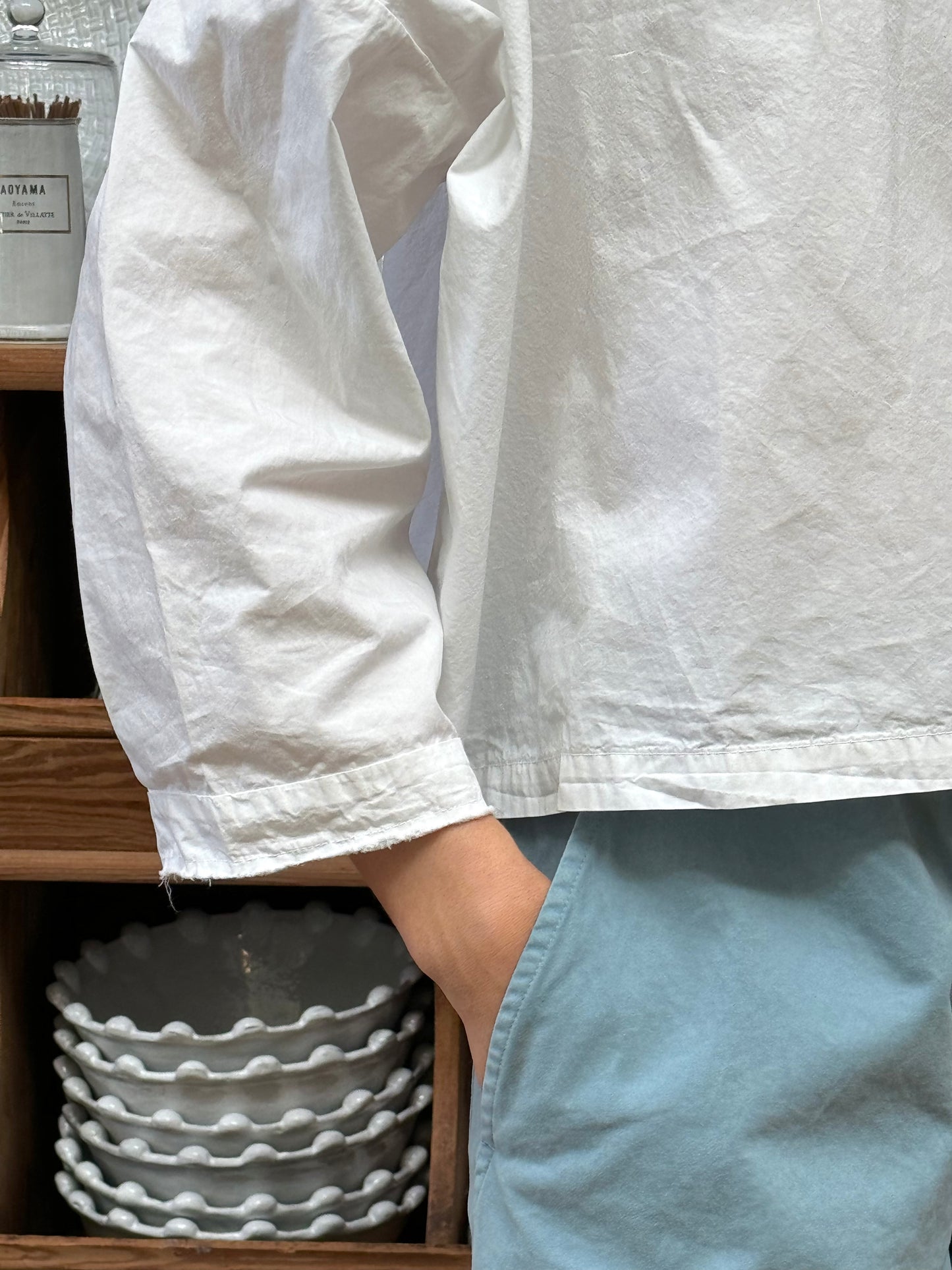 Aequamente Button Up Shirt - White