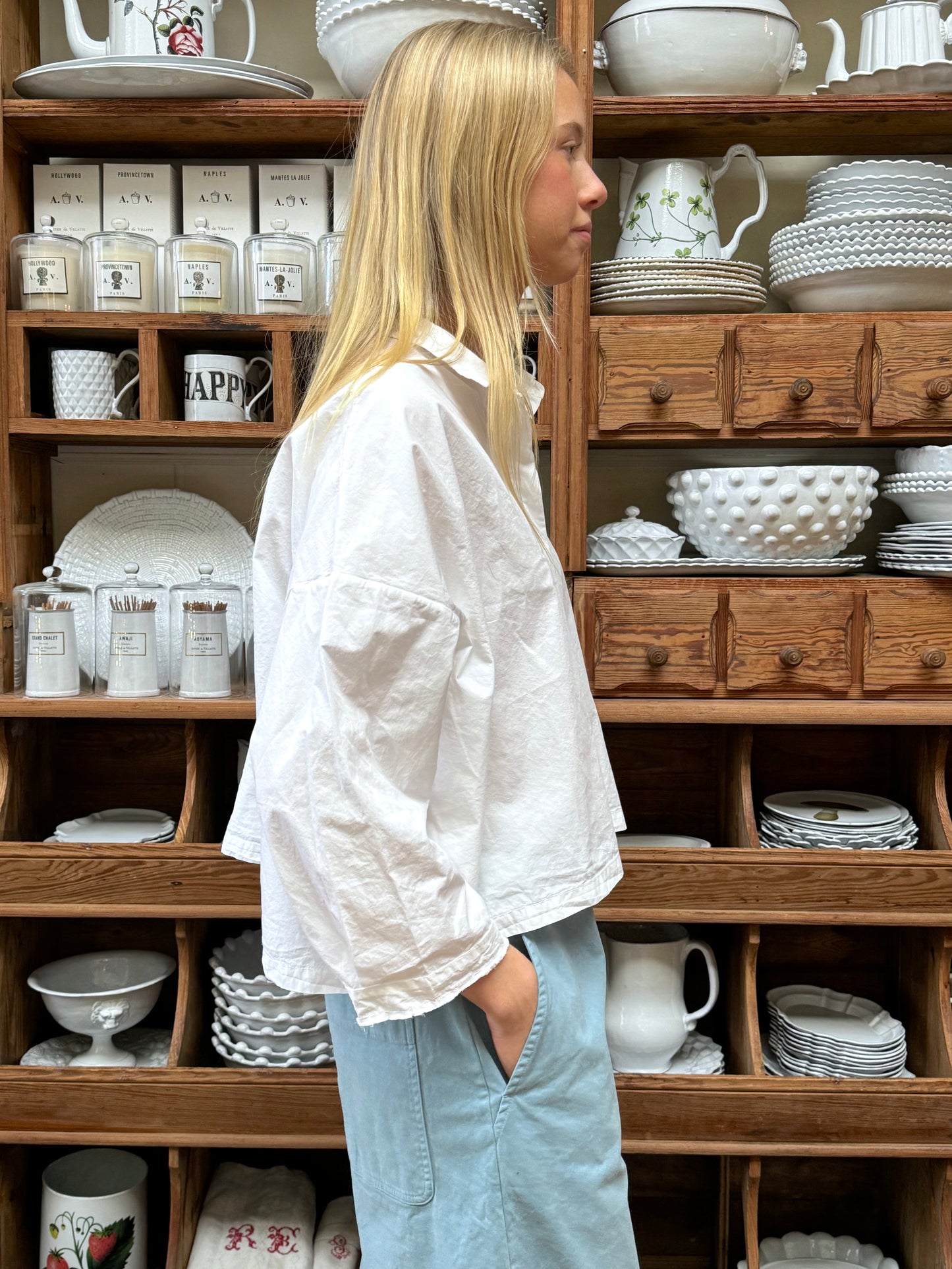 Aequamente Button Up Shirt - White