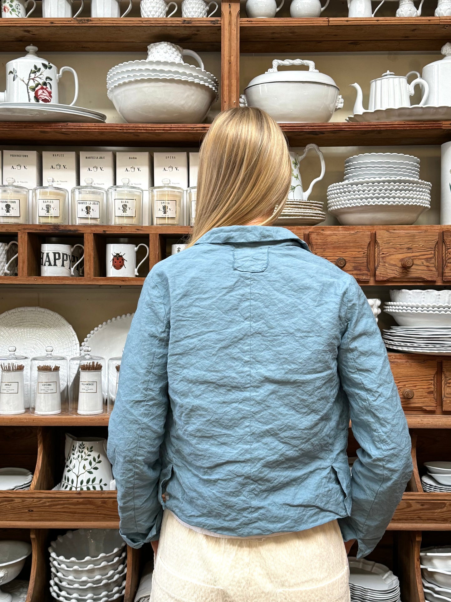 Aequamente Short Jacket - Light Blue