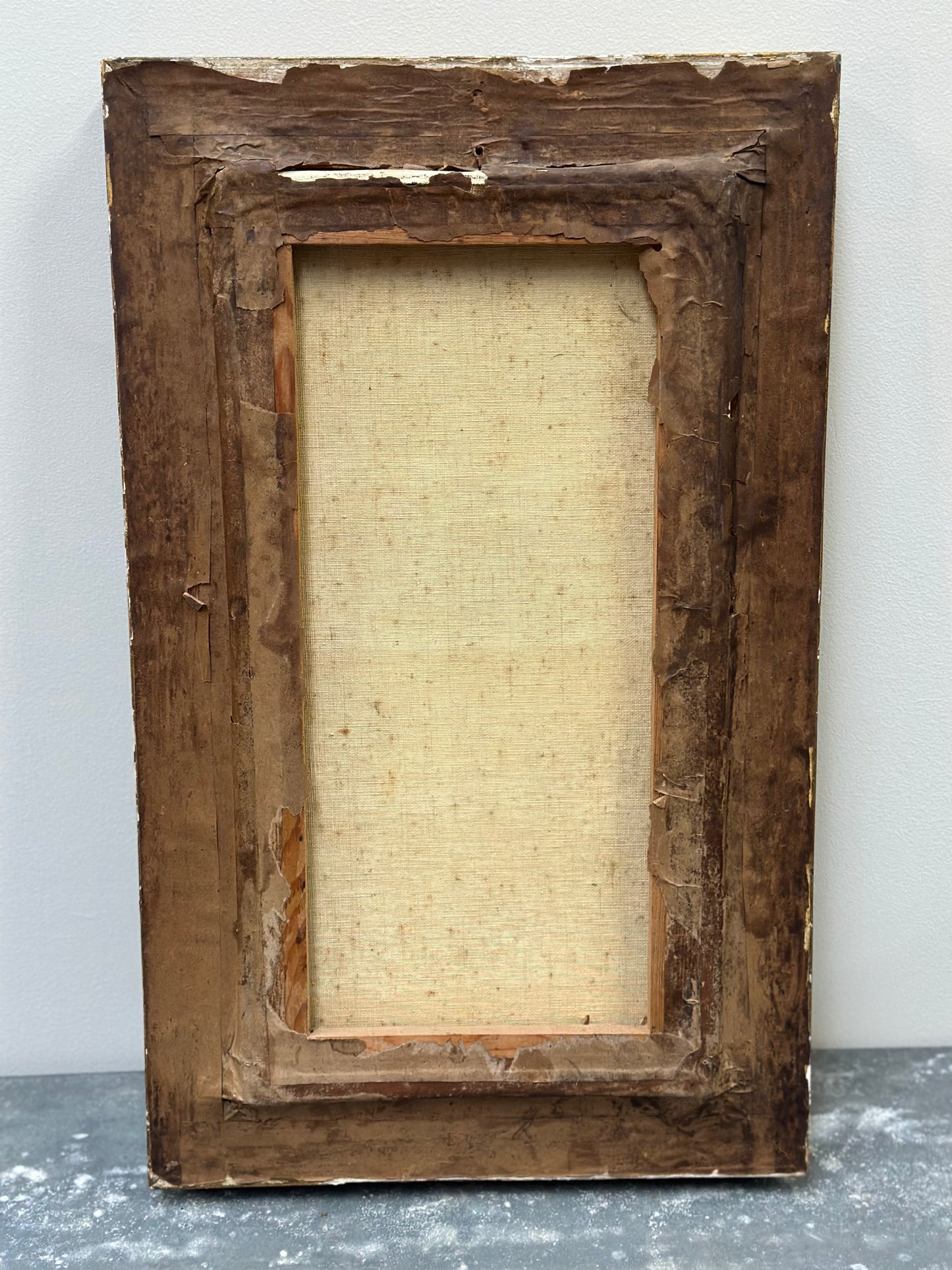 Antique French Gilt Framed Countryside Oil Painting