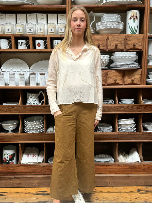 Sula Hem Pants - Tobbacco