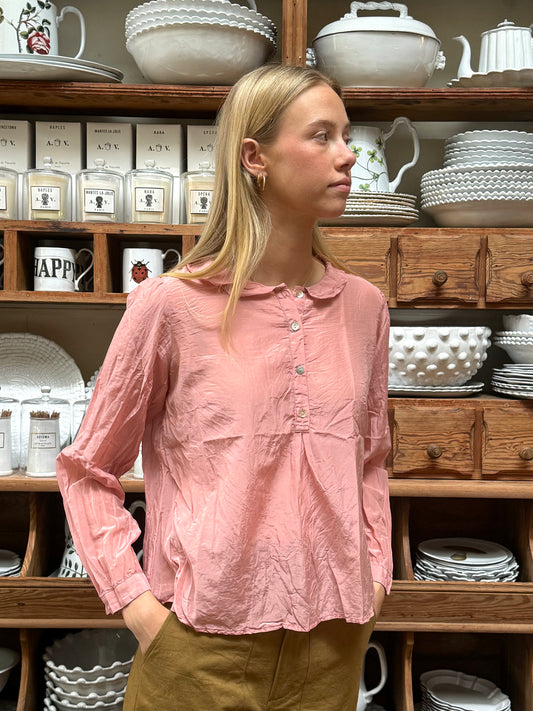 Sula Sweet Blouse Long Sleeve - Rose Tan