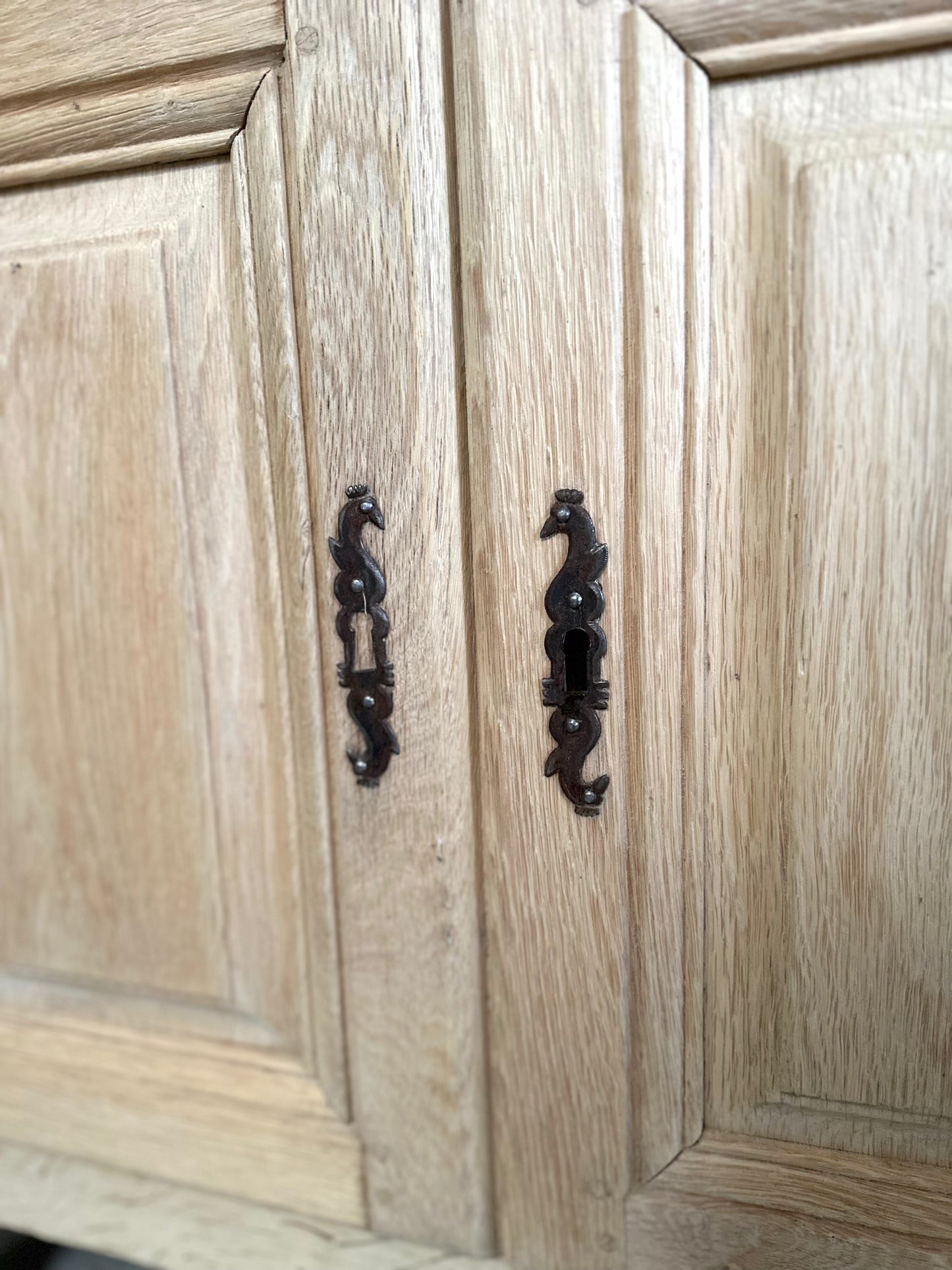 Antique French Small 4 Door Cupboard