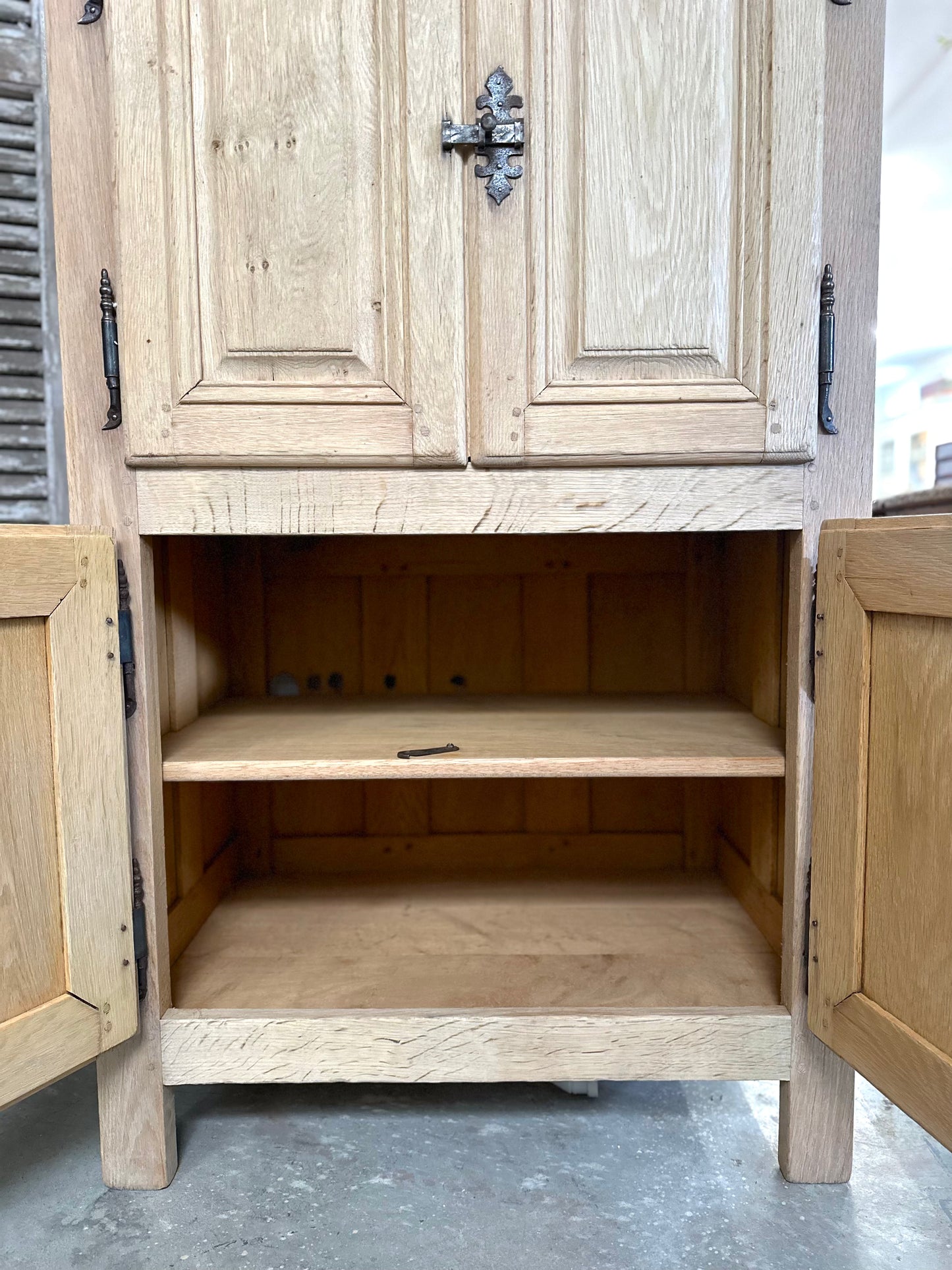 Antique French Small 4 Door Cupboard