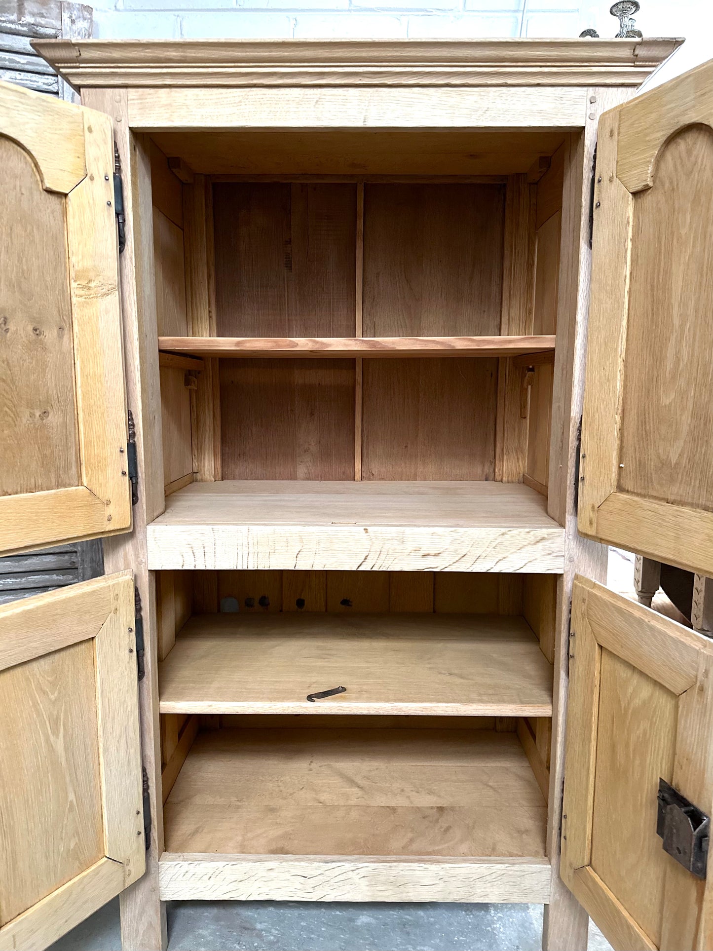Antique French Small 4 Door Cupboard
