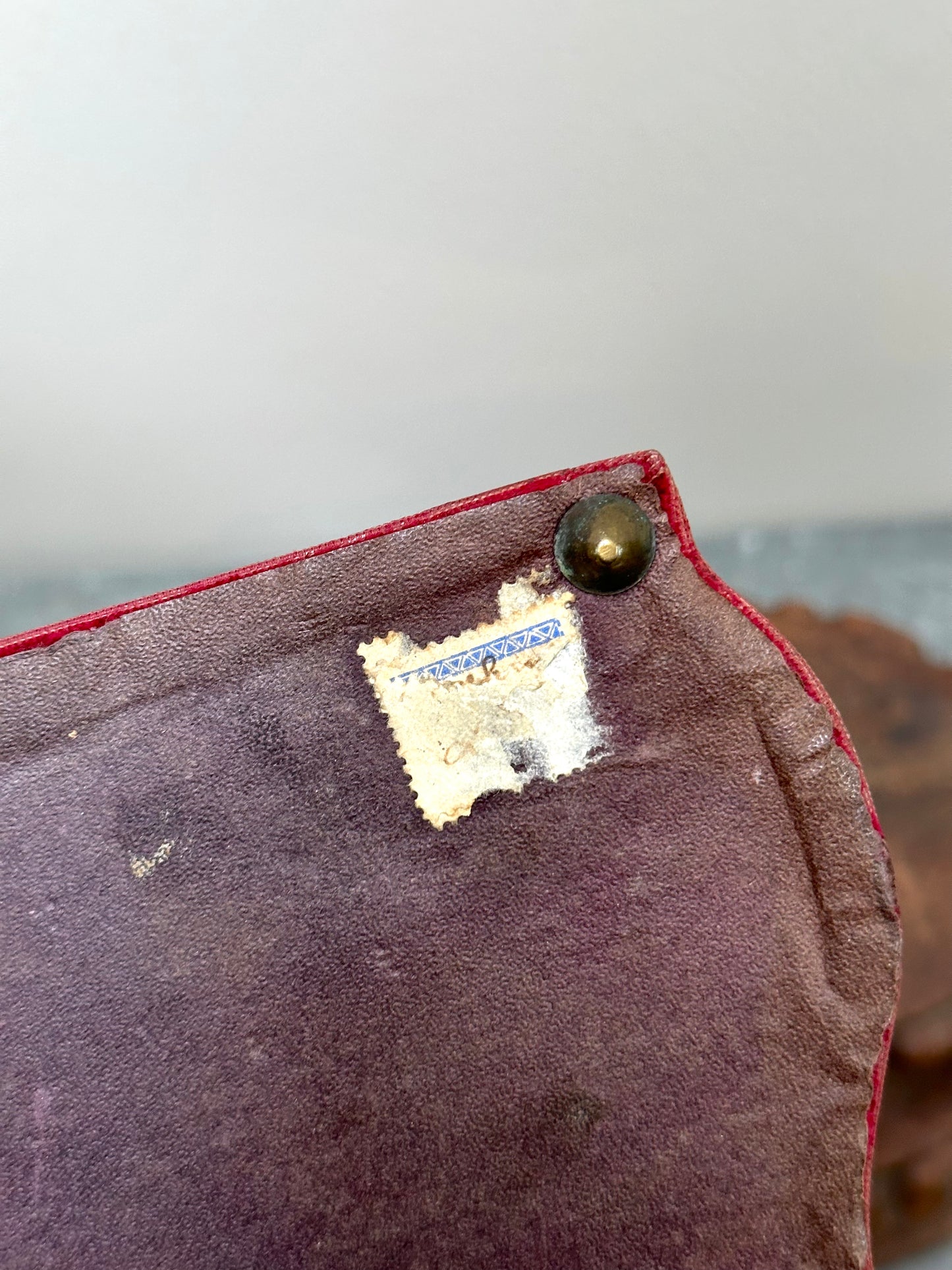 Antique French Raspberry Velvet Boudoir Box