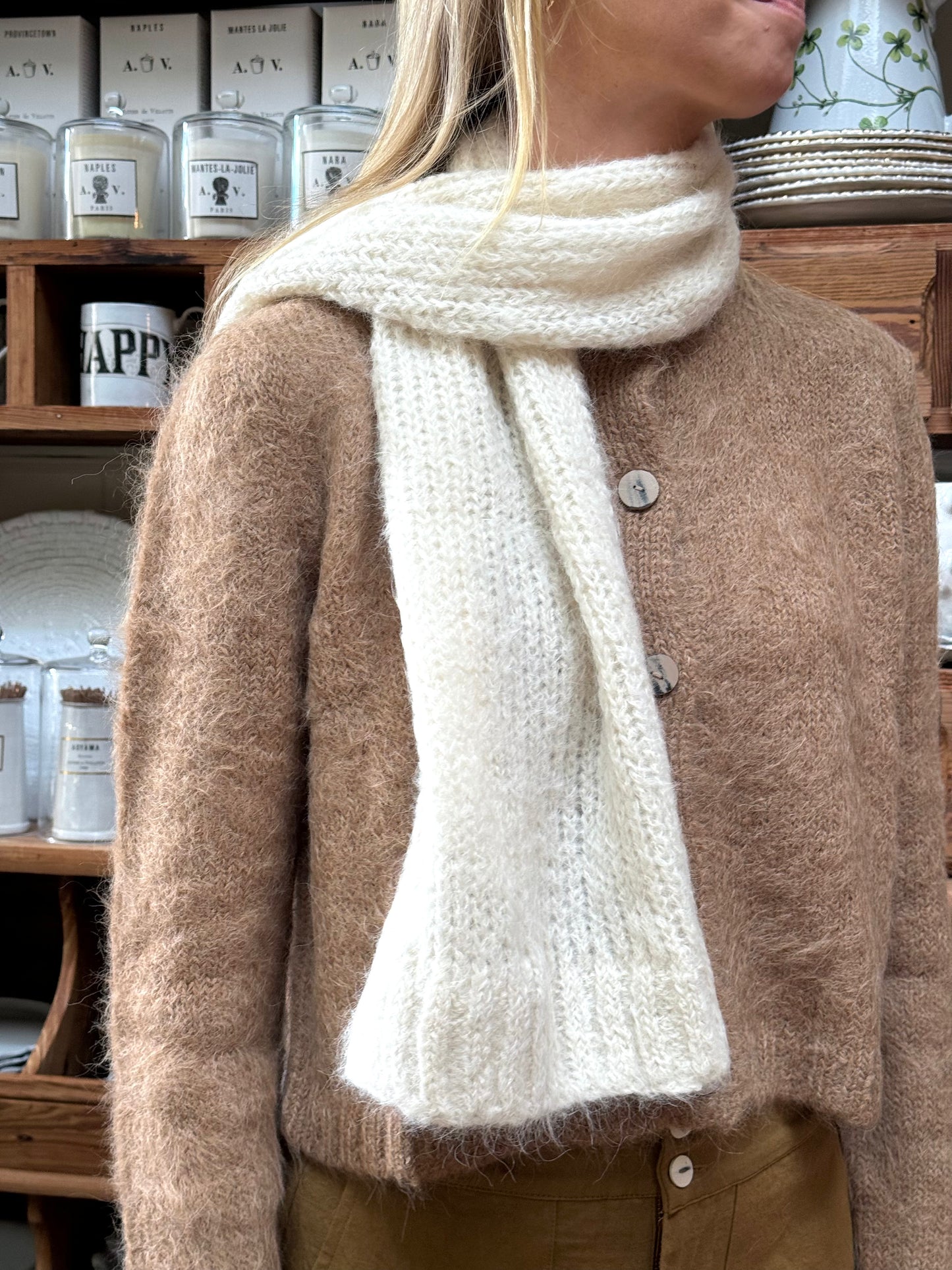 Sula Small Scarf - Cream