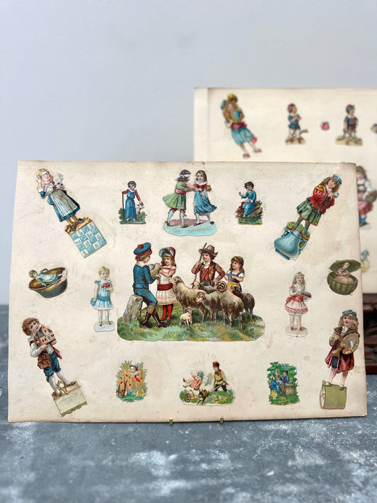 Antique French Scrapbook Pages