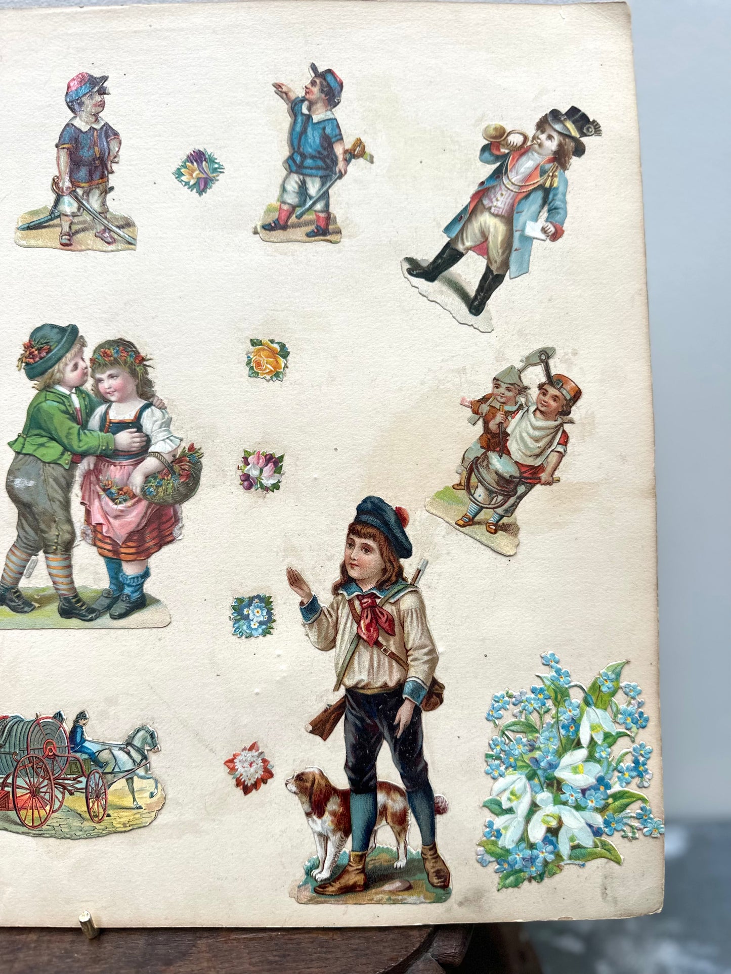 Antique French Scrapbook Pages