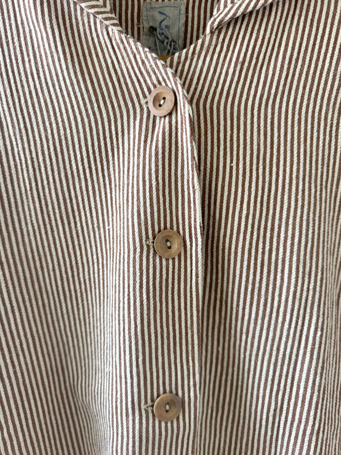 DVE 'Vaaruni' Striped Twill Jacket - Russet