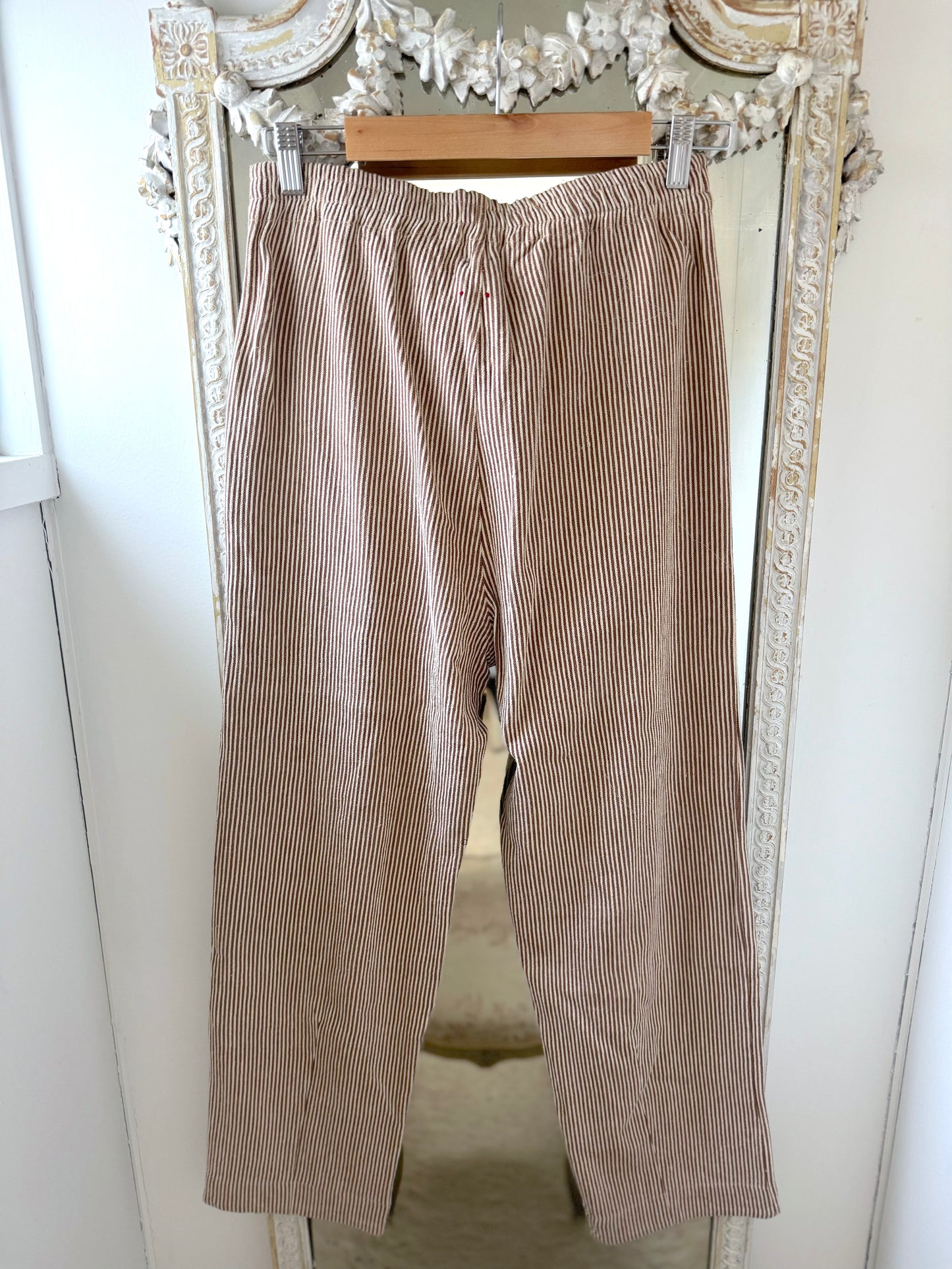 DVE 'Niya' Striped Twill Pants - Russet