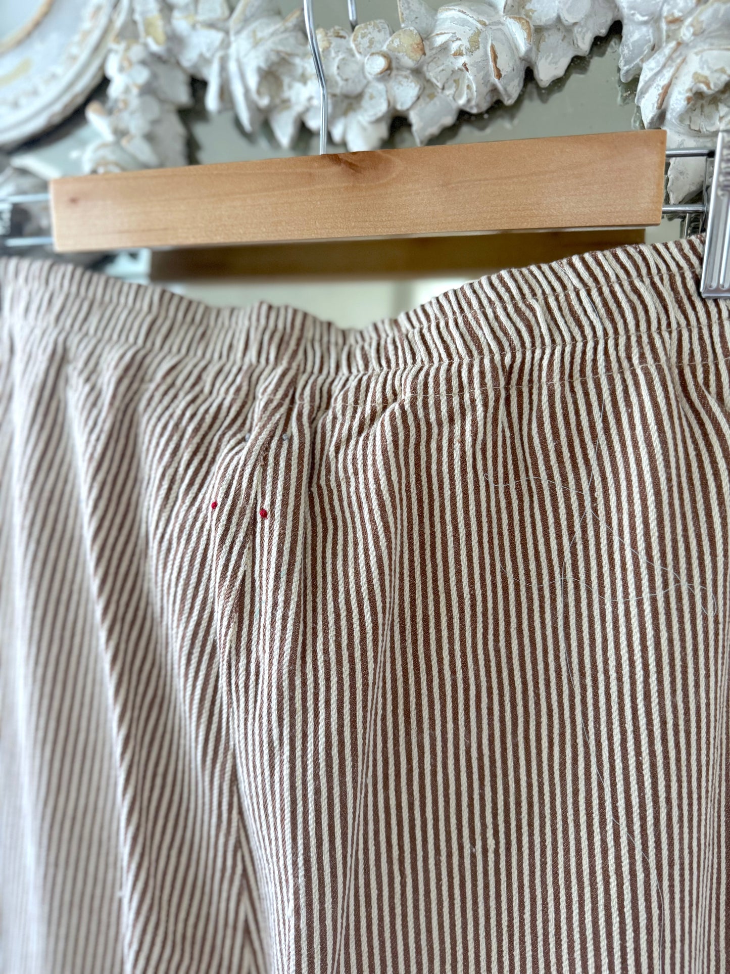 DVE 'Niya' Striped Twill Pants - Russet