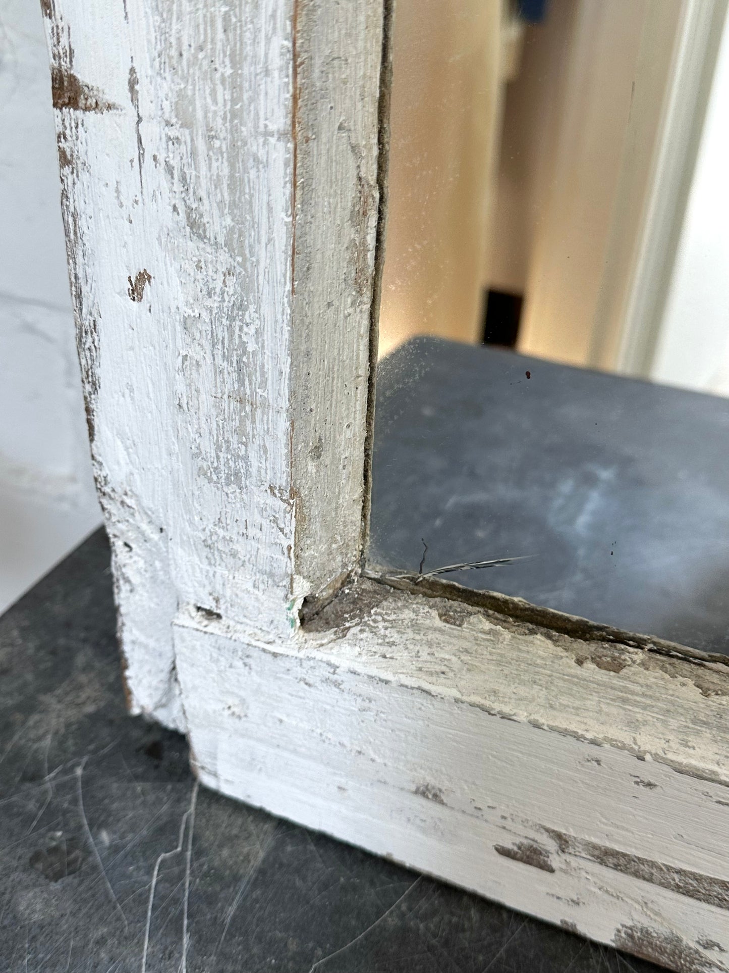 Antique French Window Mirror