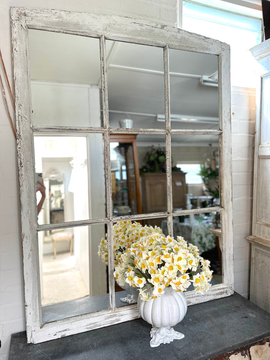 Antique French Window Mirror
