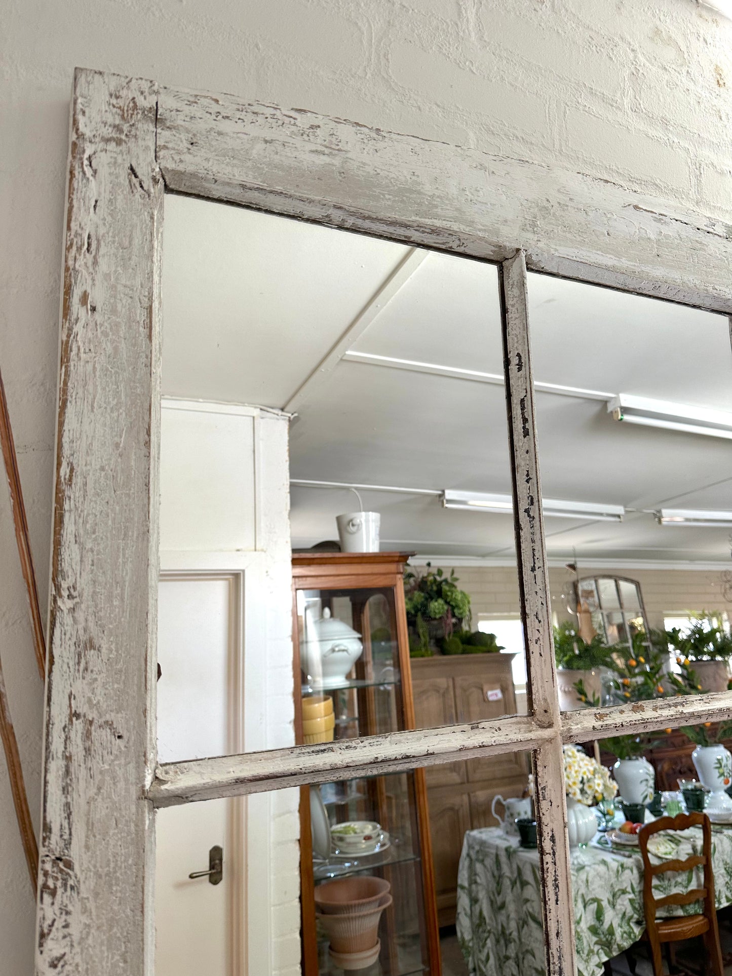 Antique French Window Mirror