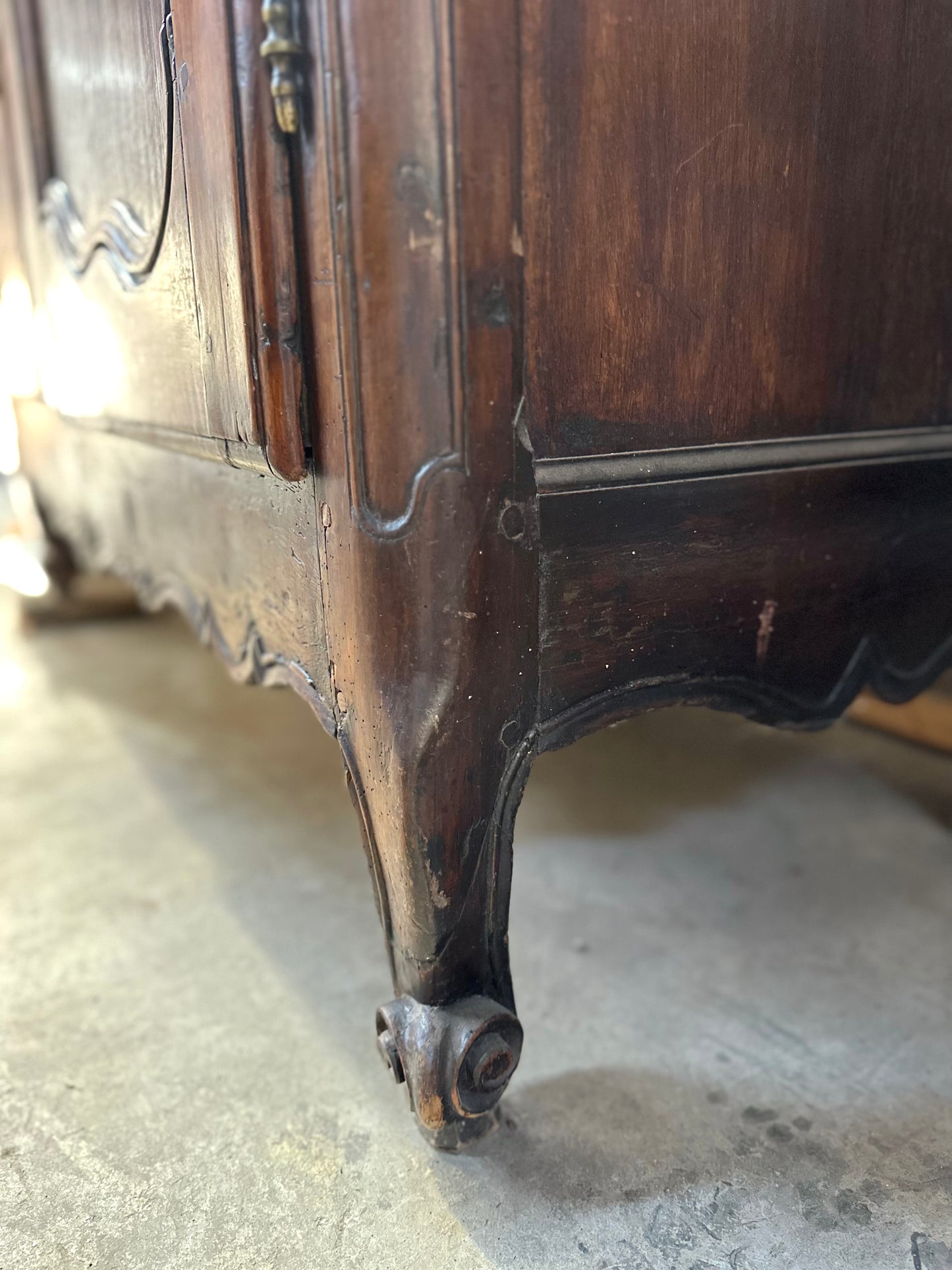 Antique French Oak 1700s Armoire