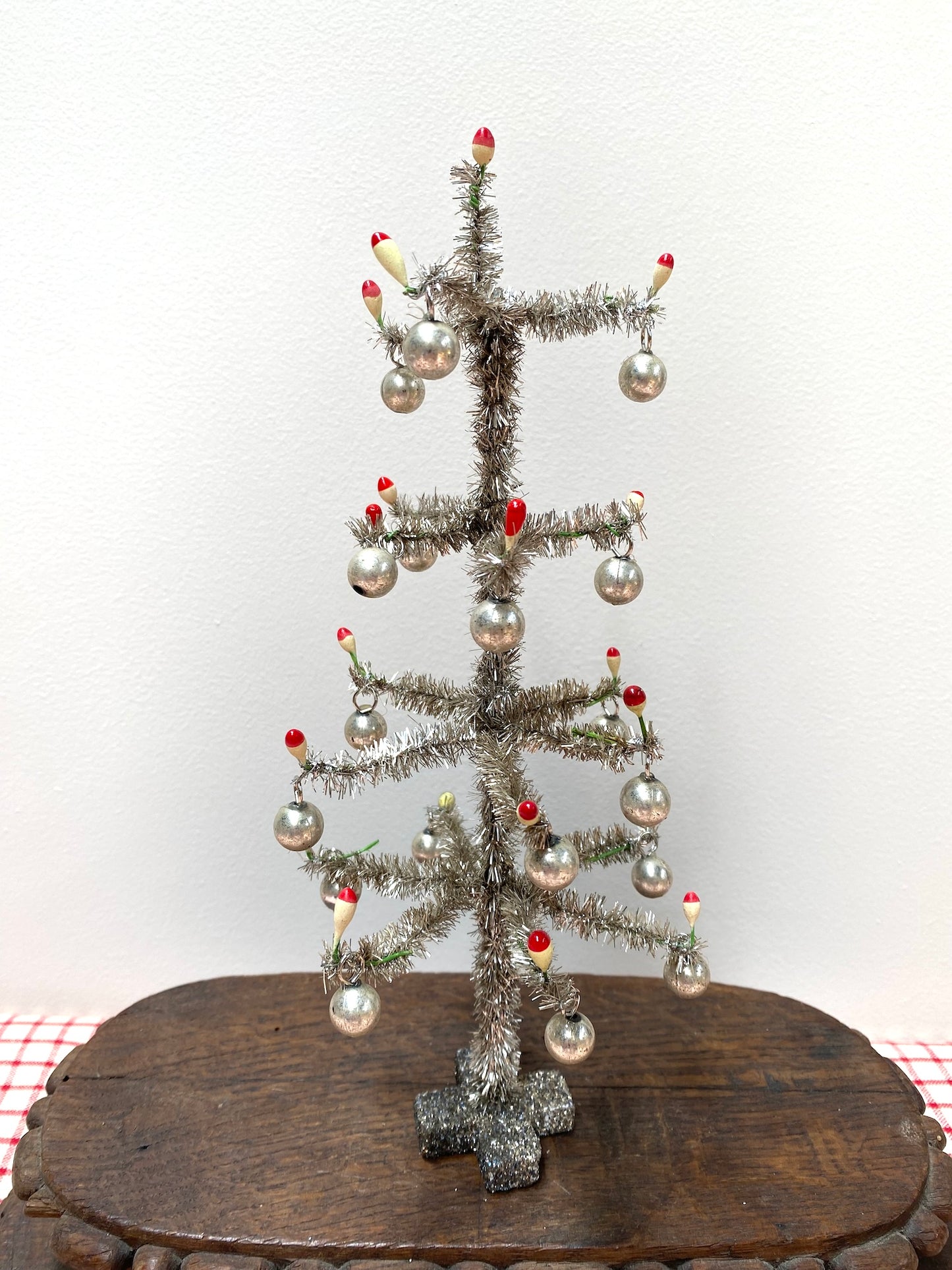 Silver Tinsel Trees - Nostalgic German Christmas Ornaments