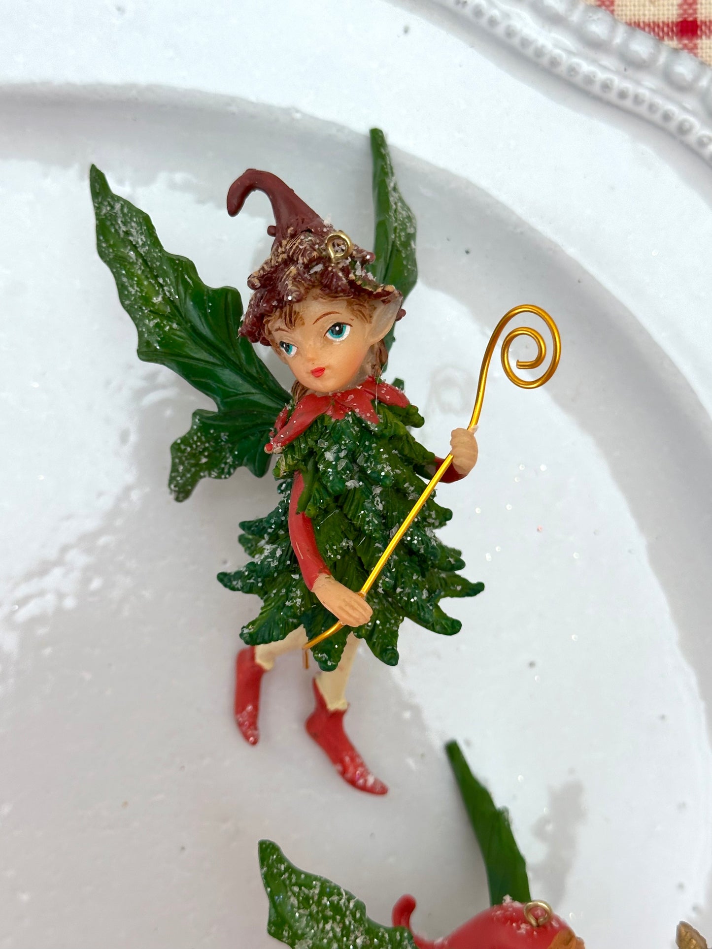 Red and Green Christmas Elves - Christmas Ornament Sets