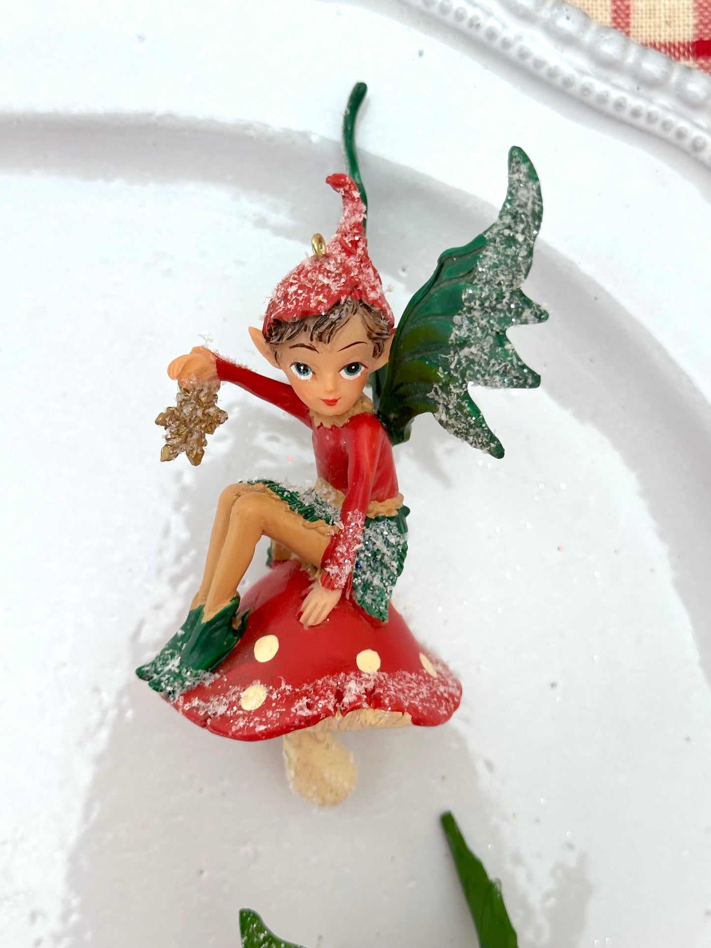 Red and Green Christmas Elves - Christmas Ornament Sets