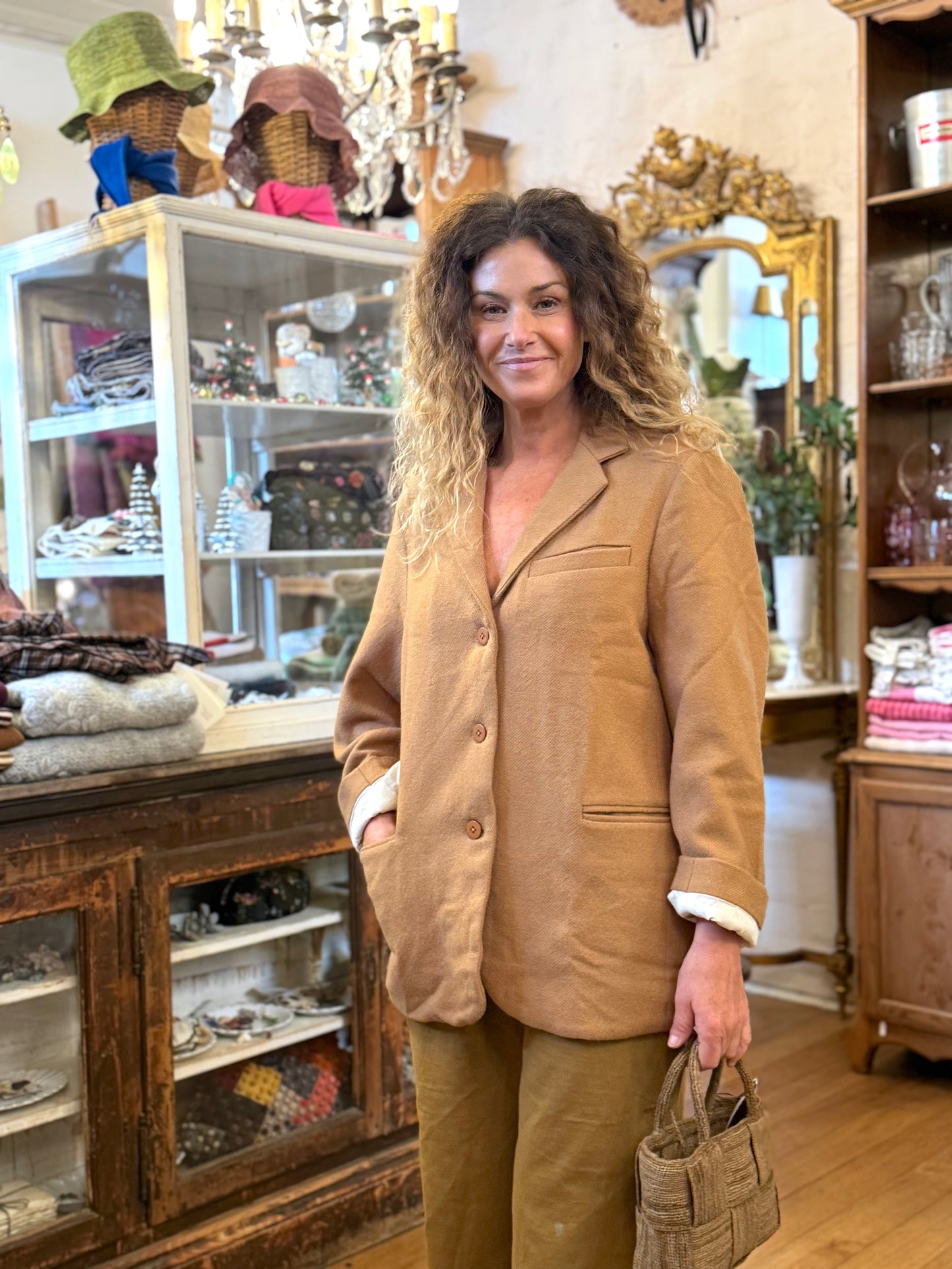 Runaway Bicycle Wool Jacket In Camel